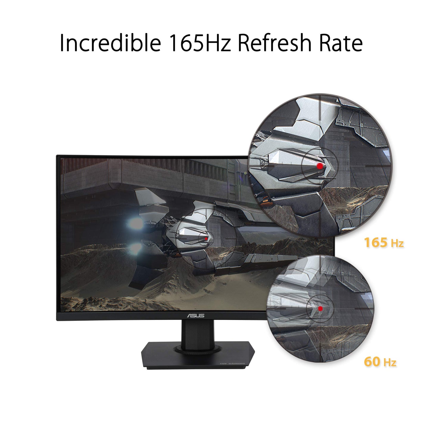 Asus monitor curvo TUF Gaming 23.6", VG24VQE, 1080P, Full HD, 165Hz, 1ms, ELMB, Altavoces, Adaptive-Sync, FreeSync Premium, soporte VESA, DisplayPort, HDMI