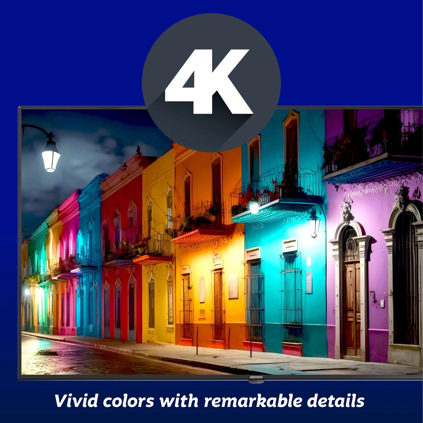 Element Television de 43 Pulgadas E550AE43C | Class 550 Series 4K UHD | HDR | Sin Marco | Pantalla Xumo TV | Wi-Fi | 60 Hz | Dolby Vision | Bluetooth (Reacondicionado)