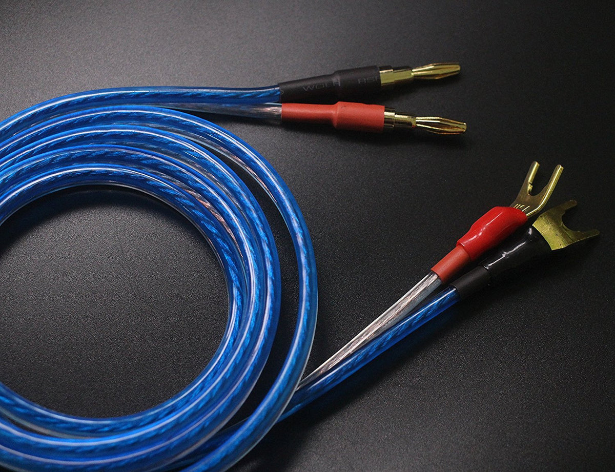 Cable de Altavoz OFC KK YB-ZB 5 m Alta Fidelidad Enchufe Pala a Banana