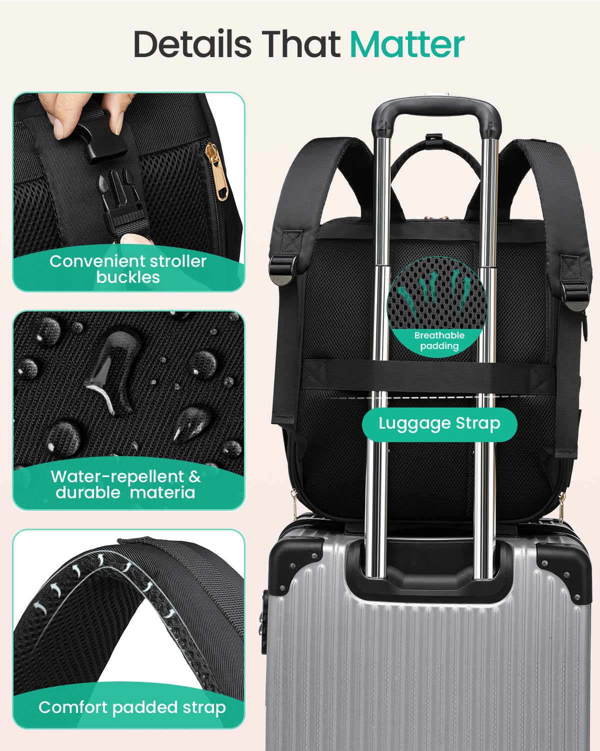 Qualyphant - Bolsa extragrande para extractor de leche con bolsa enfriadora, apta para Spectra S1 S2 Momcozy Medela | Bolsas de bombeo para madres de trabajo, diseño de doble cubierta y convertible