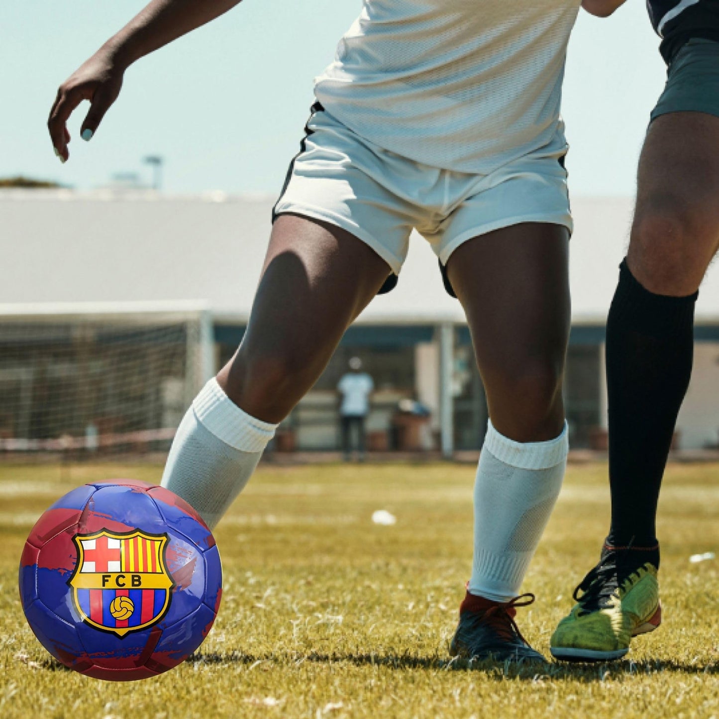 Icon Sports FC Barcelona Brush Team Balón de fútbol, Azul Marino, 5