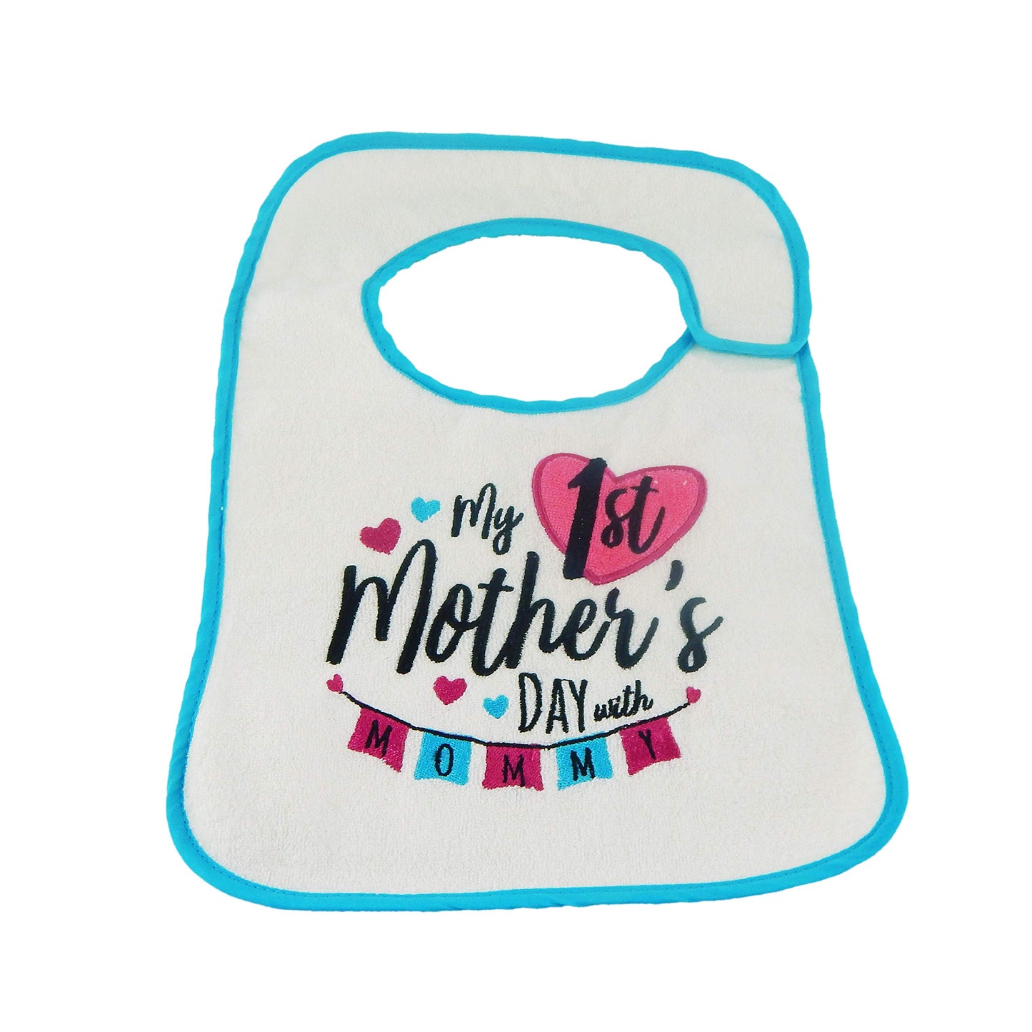 Hello Baby Wonder Juego de baberos para el primer día de la madre, día del padre, día del padre, 4 de julio, 4 unidades