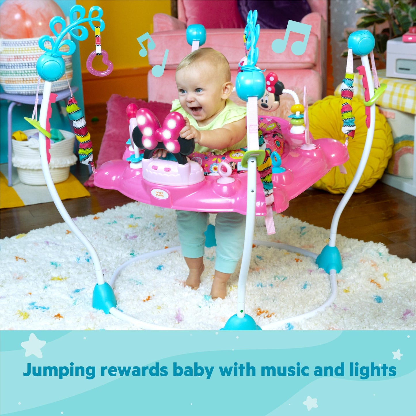 Bright Starts Disney MINNIE MOUSE PeekABoo Activity Jumper