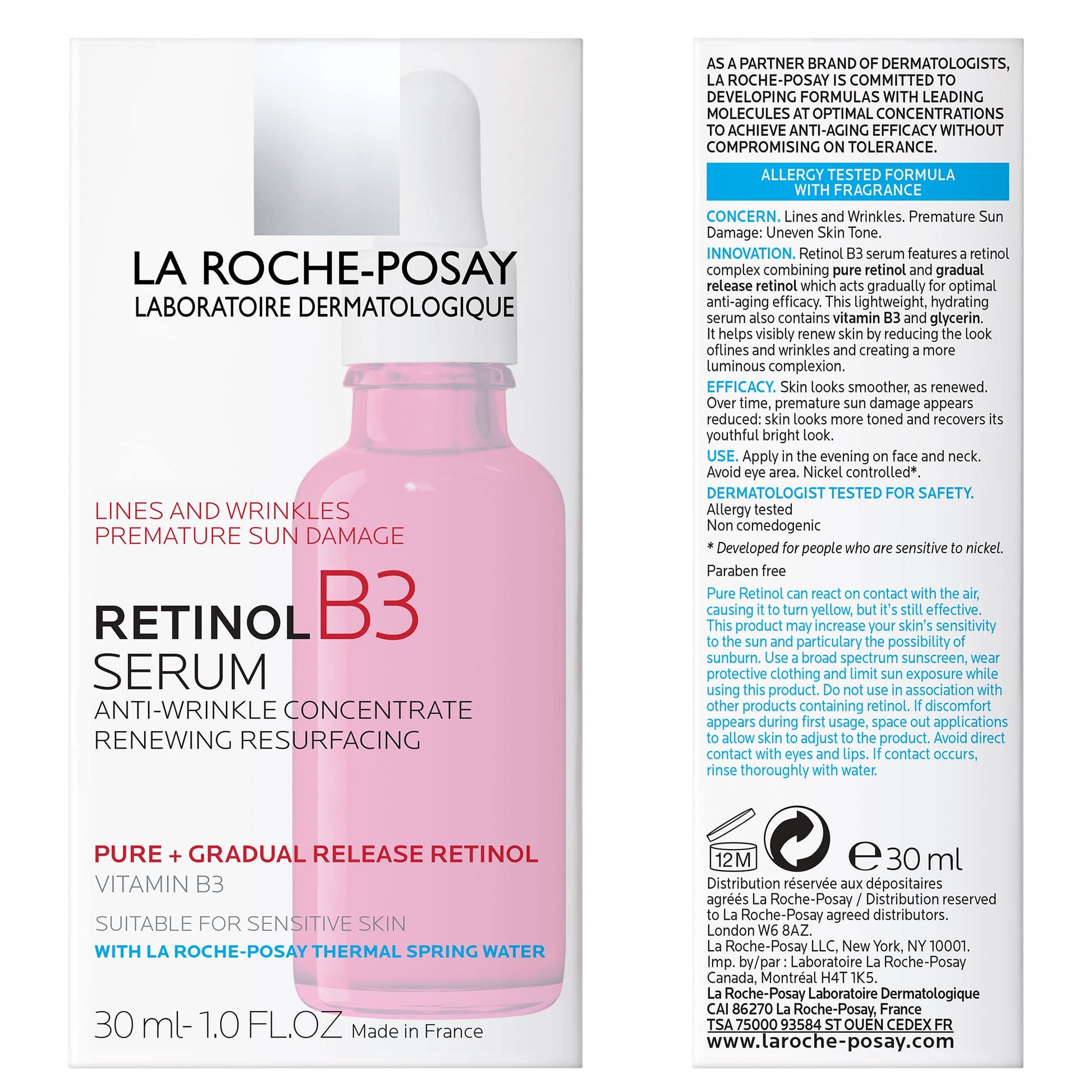 La Roche-Posay La roche posay retinol b3 serum anti-arrugas 30 ml + La Roche Posay Hyalu B5 Crema 40ml