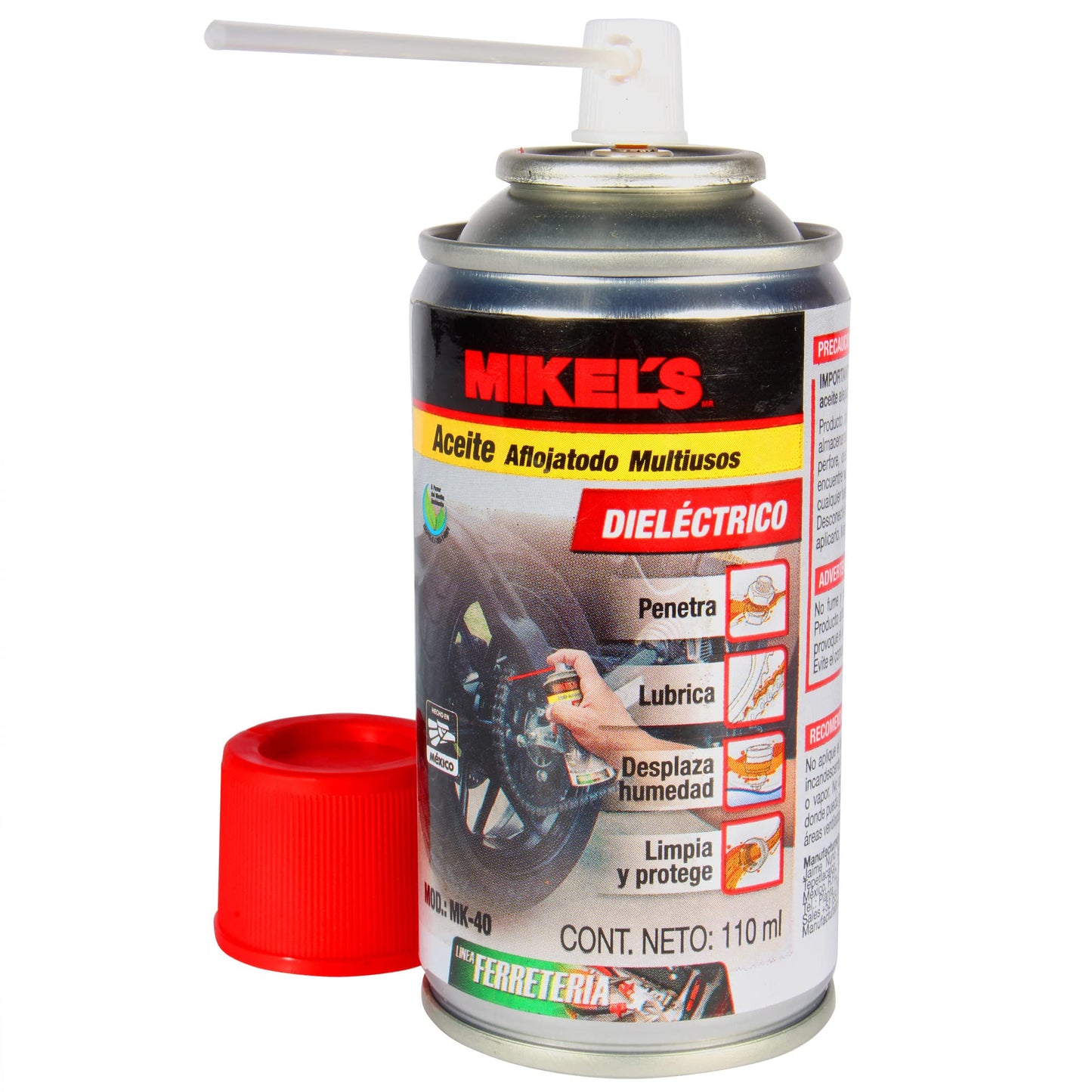 Aceite Aflojatodo Multiusos Mikel's MK-40 Dieléctrico 110 ml