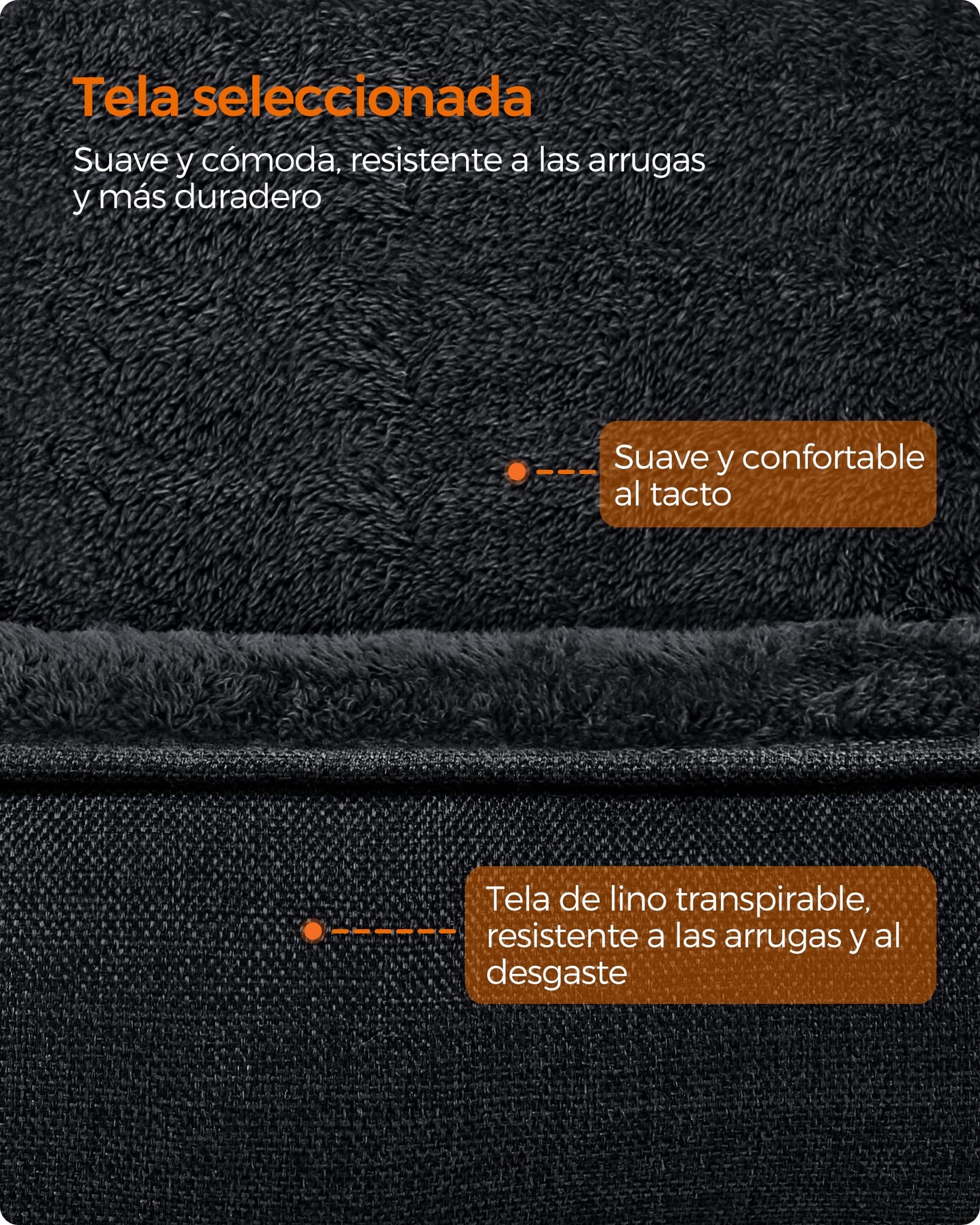 Feandrea Cama para Perros, Sofá para Mascotas, 110 x 75 x 27 cm, Bordes Elevados, XL, para Perros Grandes, Gris Oscuro MPGW012G01