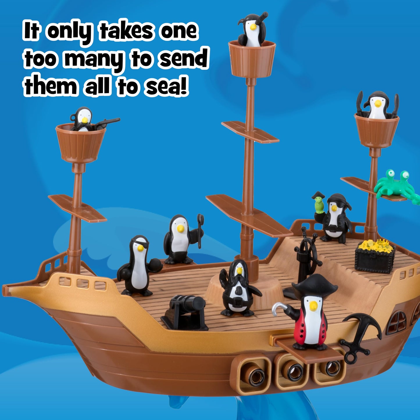 Juego de mesa Don't Rock the Boat - Juegos para niños, juegos familiares para niños y adultos, juegos de mesa para noche familiar, juegos de mesa multijugador, construye coordinación de manos y ojos,