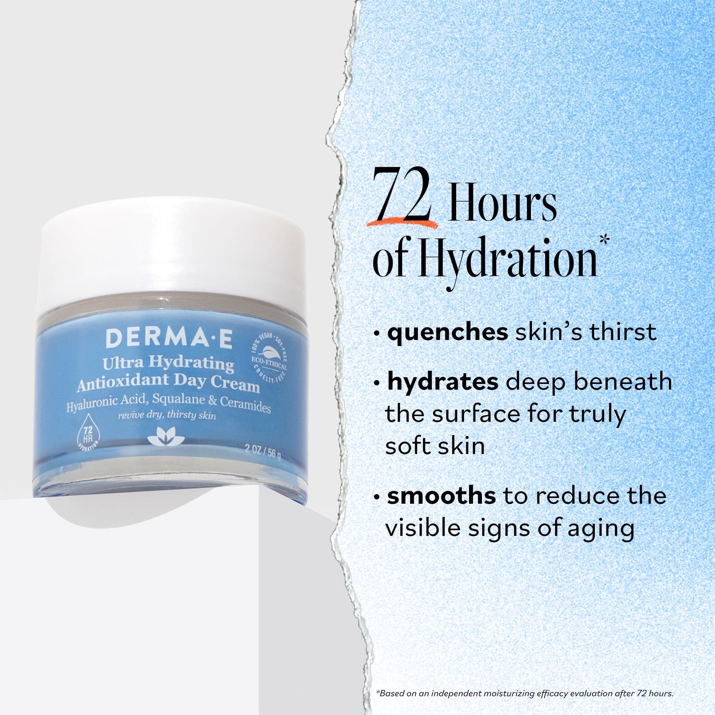 DERMA E Hydrating Day Cream with Hyaluronic Acid 2oz