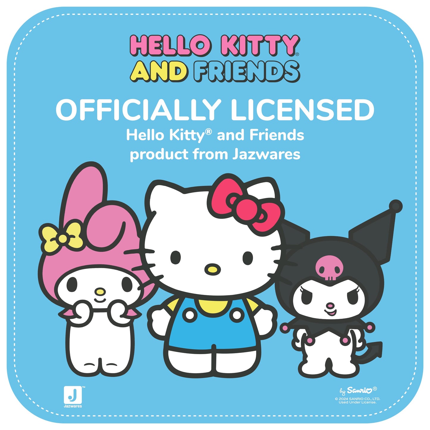 Hello Kitty and Friends Series 2, Pompompurin - Peluche Punks de 8 Pulgadas, Exclusivo de Amazon, Producto Oficial de Sanrio de Jazwares, a Partir de 6 años