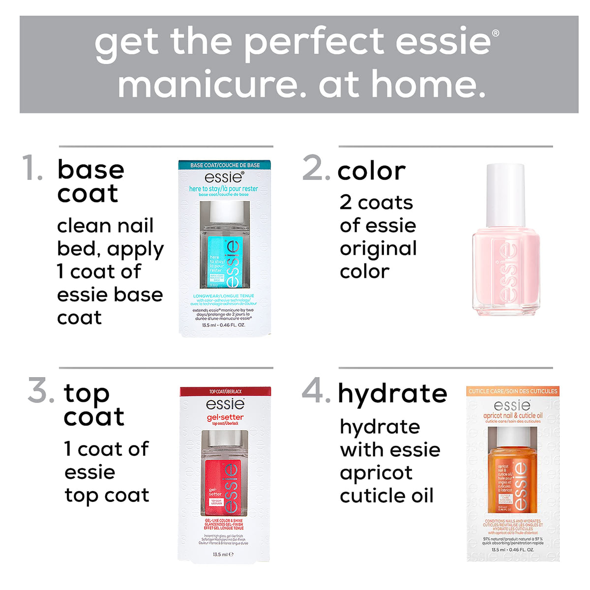 essie gel-setter top coat, 0.46 fl. oz.