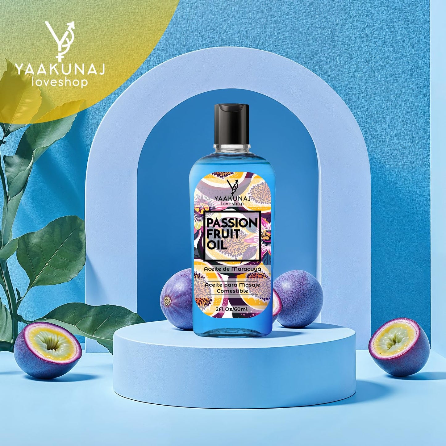 Aceite Para Masajes YAAKUNAJ Sabor Passion Fruit