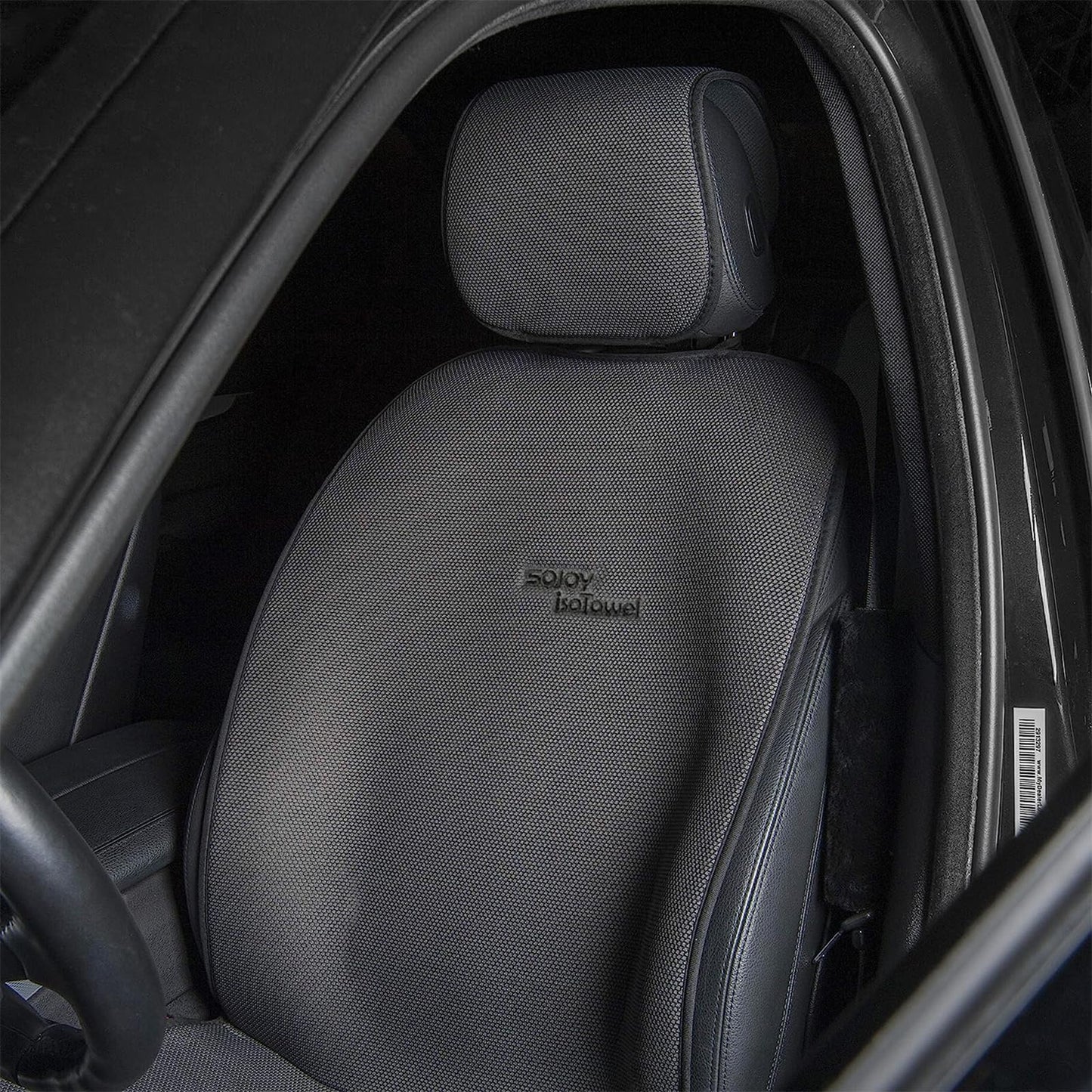 Sojoy IsoTowel Funda para Asiento Delantero de Coche - Protector de Asiento de Coche de Microfibra Absorbe Sudor de Secado Rápido Antideslizante Funda Toalla para Asiento - Tela Panal Cuatro