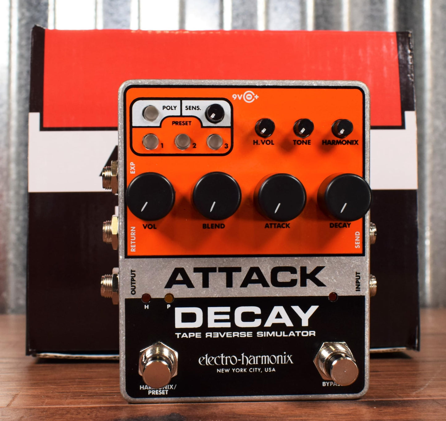 Pedal Simulador Inverso Electro-Harmonix Attack Decay Tape