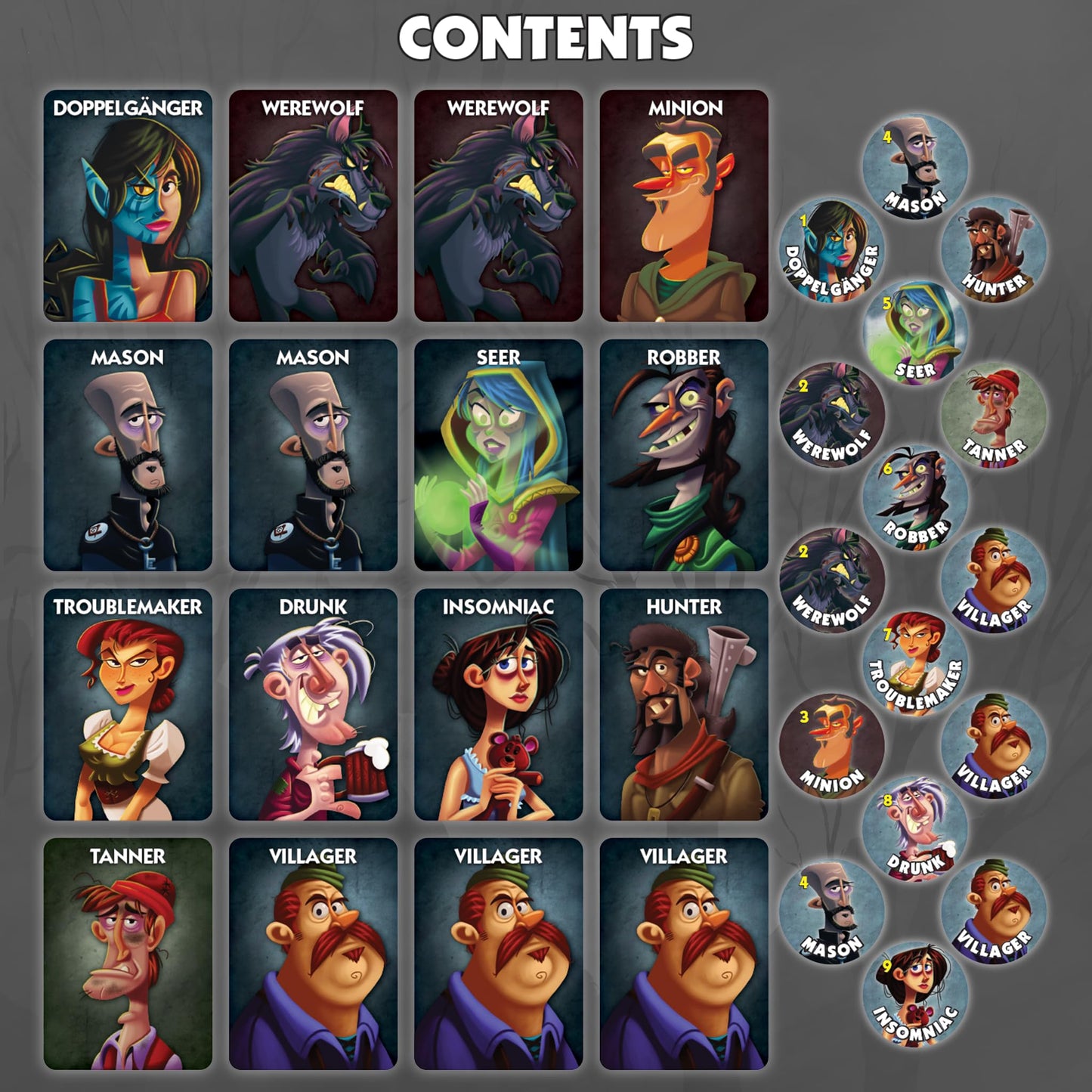 One Night Ultimate Werewolf Board Game by Bezier Games