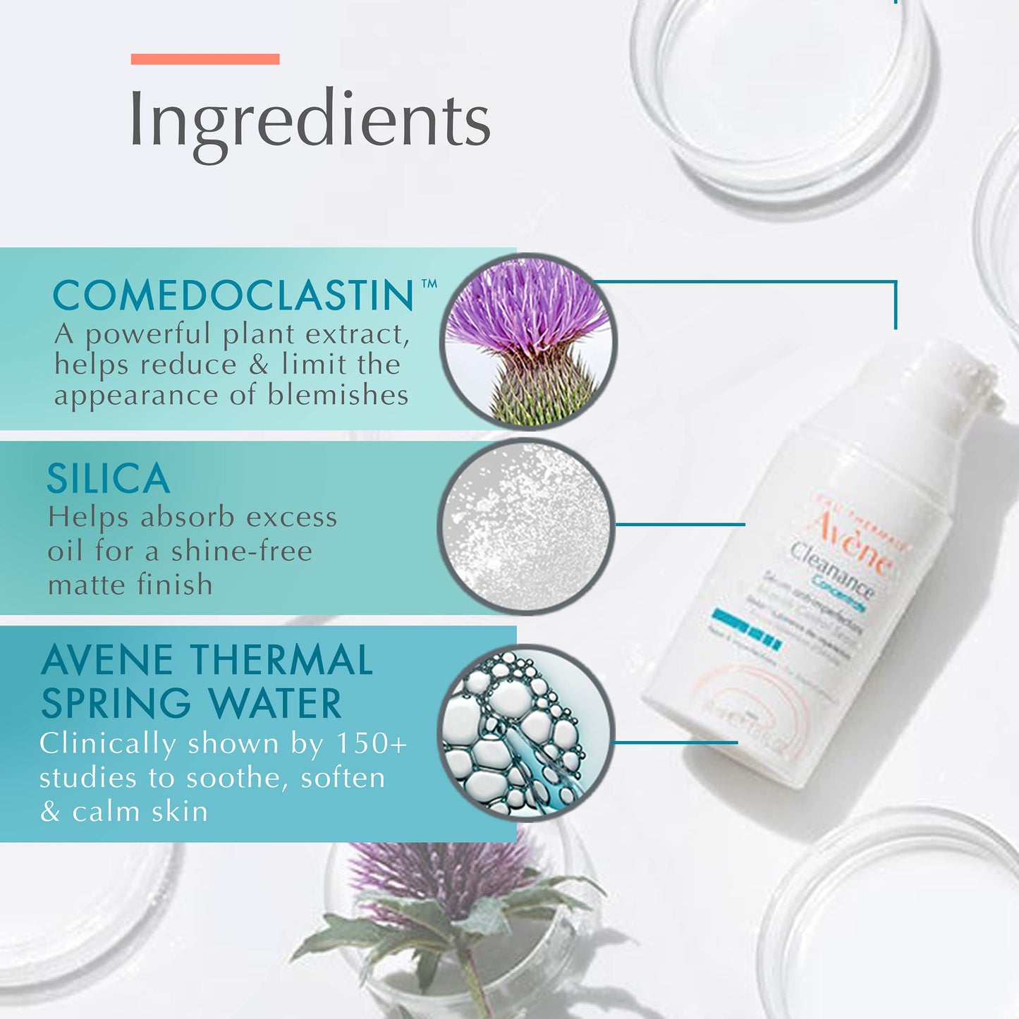 Eau Thermale Avene - Cleanance Concentrate Blemish Control Serum - Minimizes Appearance of Blemishes & Non-comedogenic - Long Lasting Results - Airless Pump, 1 fl.oz.