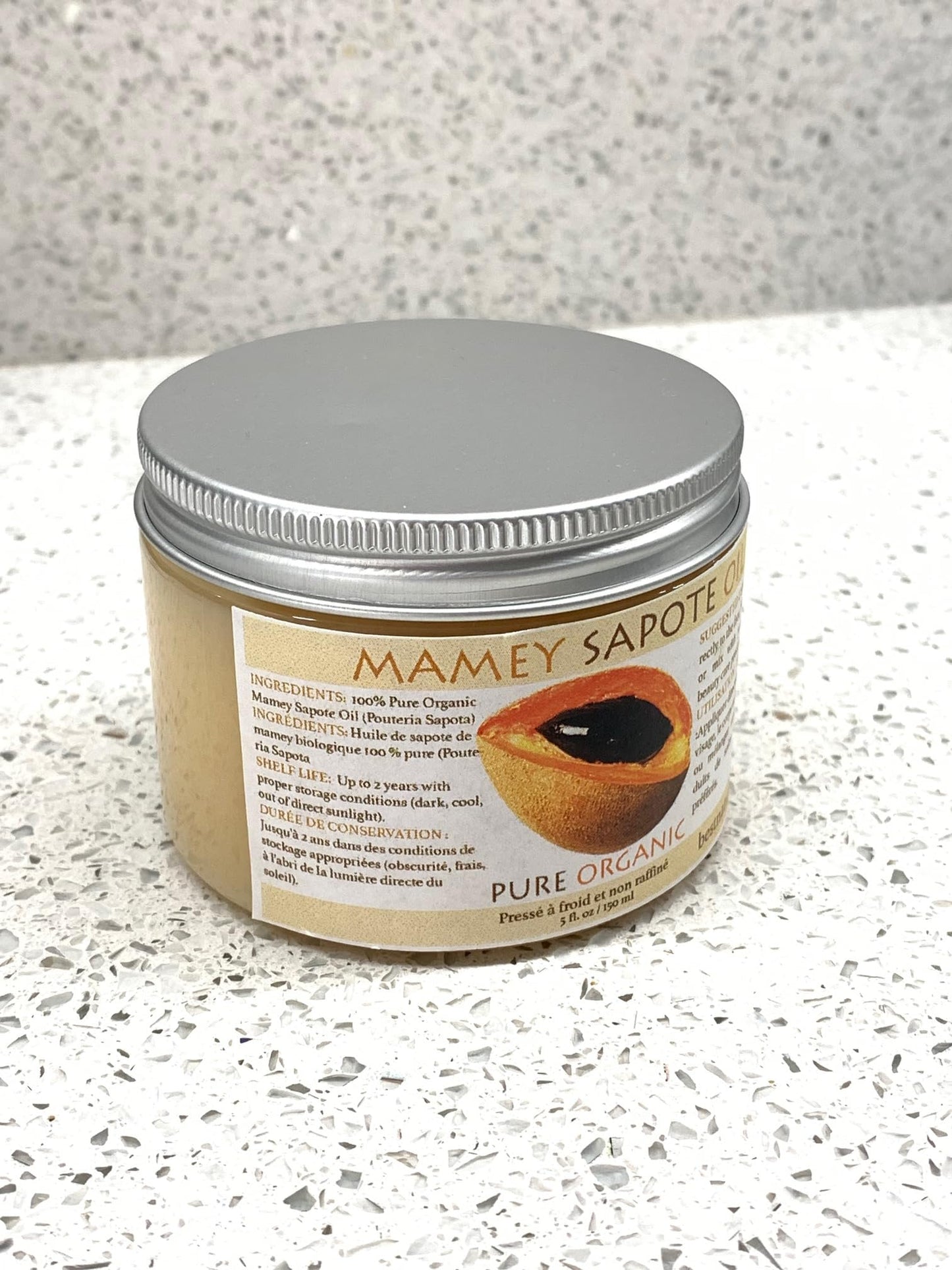 Mamey Sapote Oil Pure Organic Cold Pressed Unrefined 4 fl oz / 118 ml