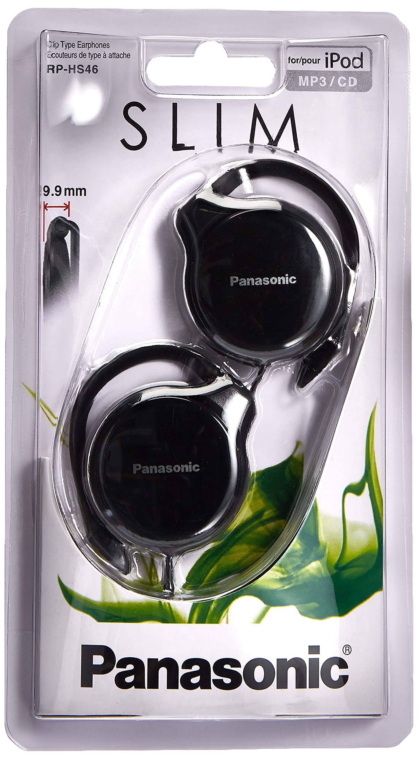 Panasonic RP-HS46E-K Negro Circumaural Audífono - Audífonos (Circumaural, 20 - 20000 Hz, 108 Db, 32 Ohmio, 3 cm, Neodimio)