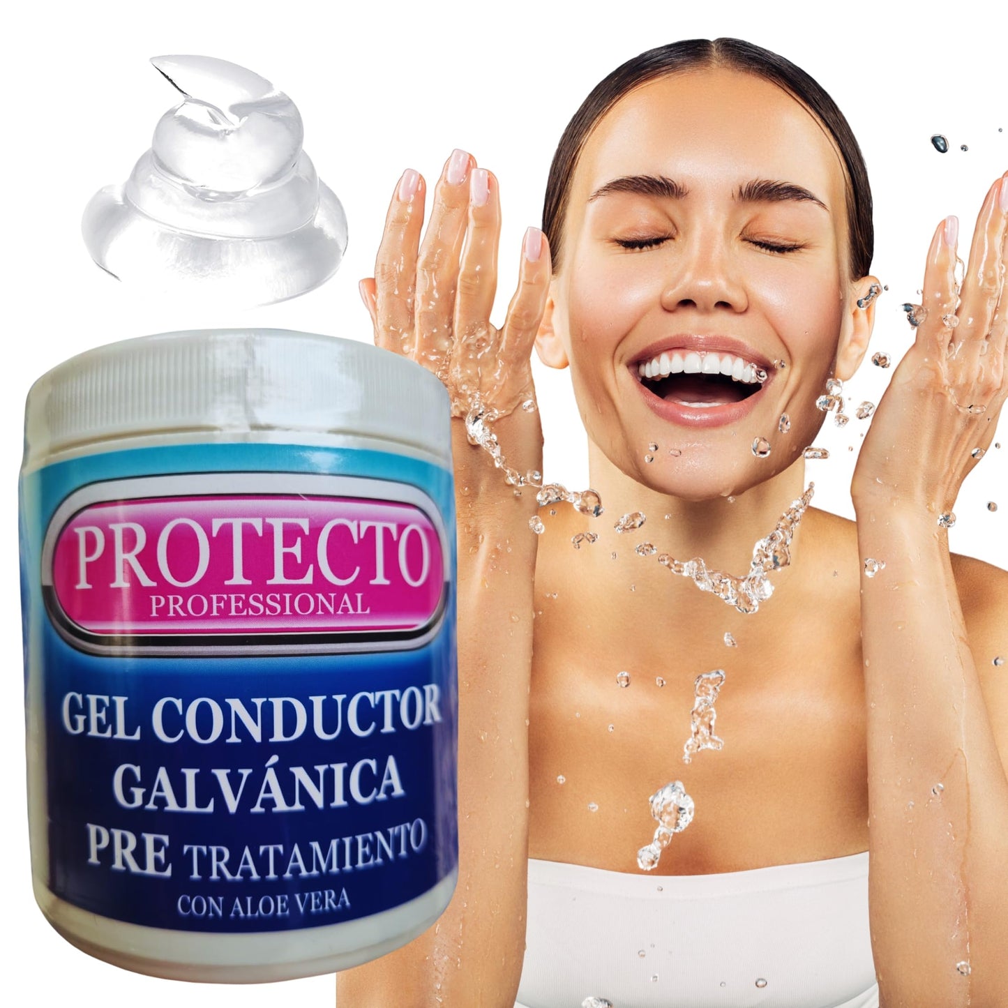 Kit Gel Facial Galvánica Compatible Nuskin Pre Y Tratamiento