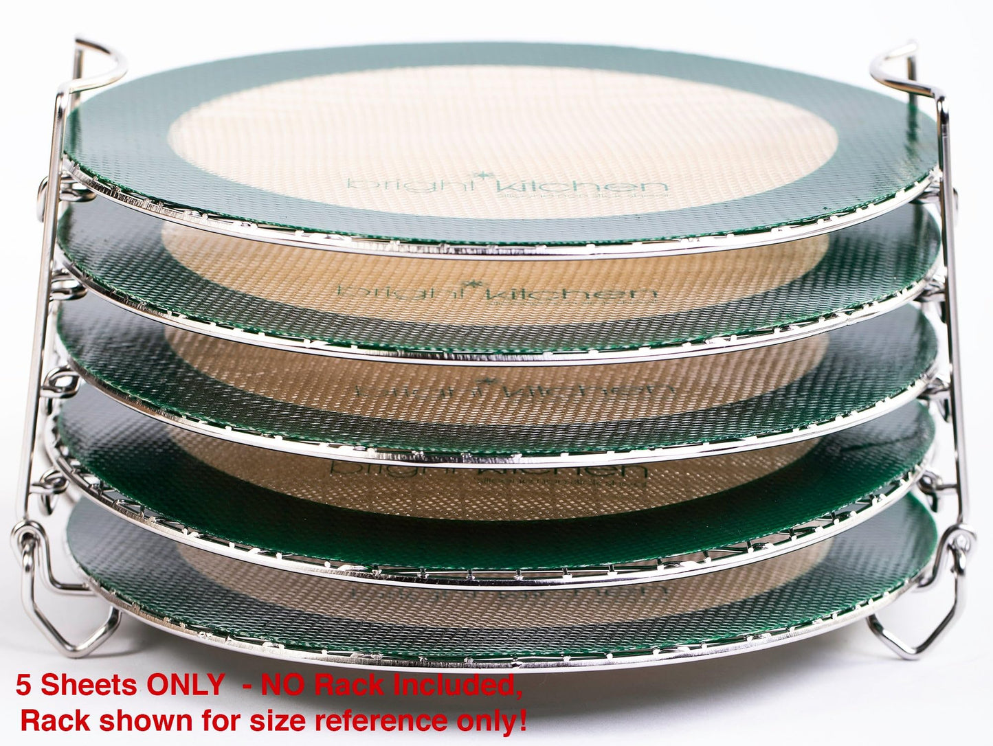 Hojas Deshidratantes Compatibles con Ninja Foodi 20 cm Antiadhesivas para Secado de Hierbas y Frutas