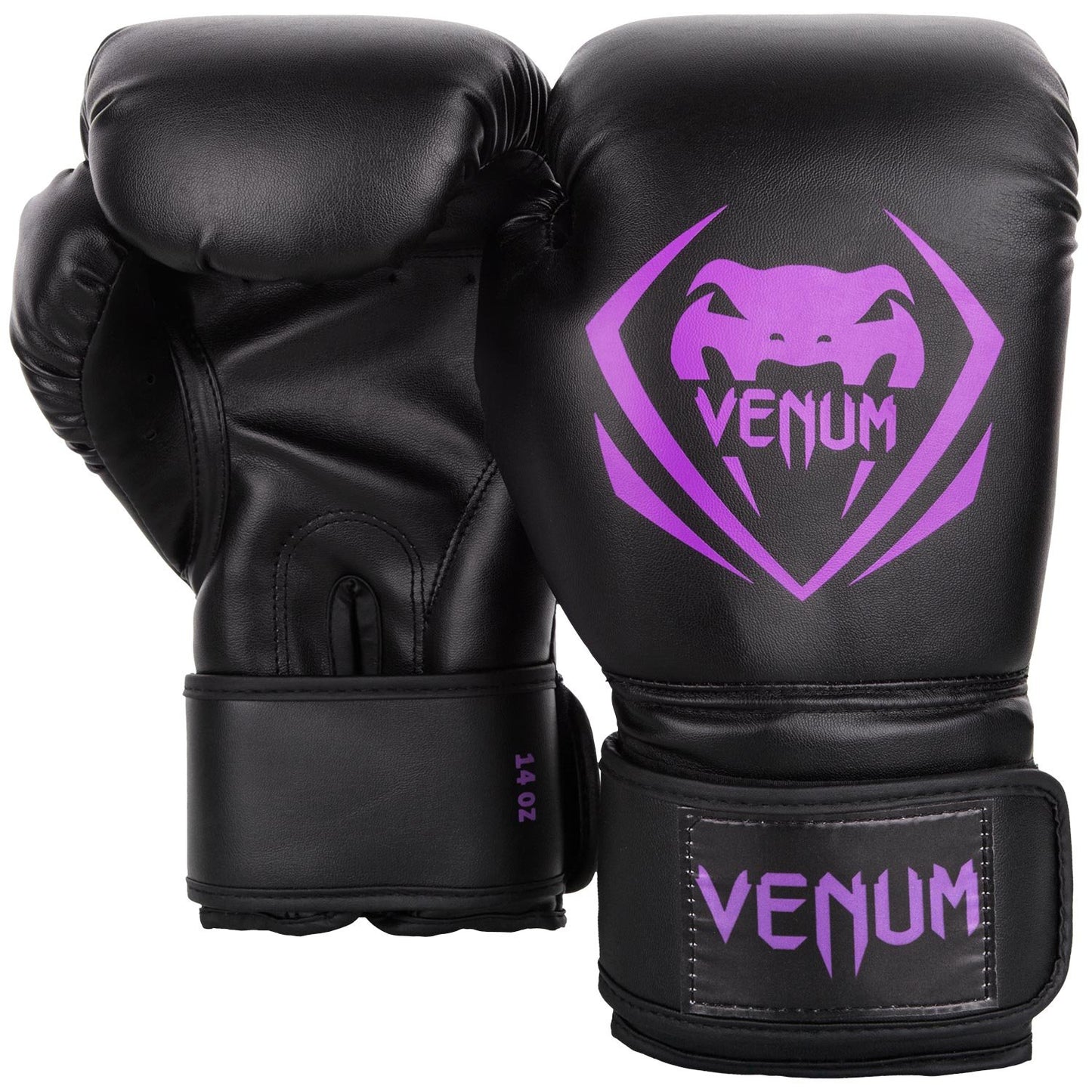 Guantes de Boxeo Venum Negro Morado 16 Oz