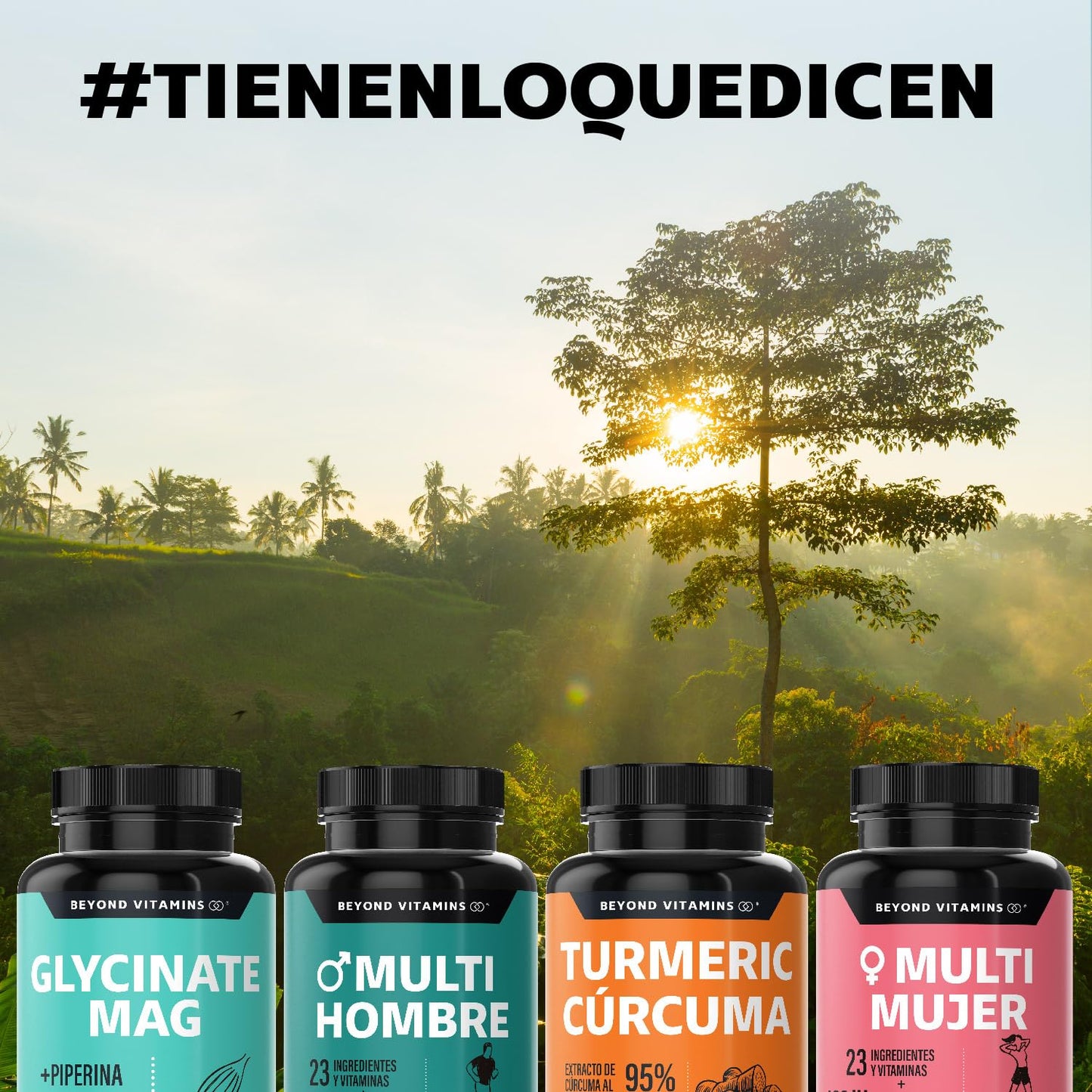 Glicinato de Magnesio Quelado | 20-100% mayor aporte de Magnesio por porción | Fortalecido con Piperina al 95% para mejor biodisponibilidad | 2400mg Glycinate Magnesium Beyond Vitamins | Suplemento Alimenticio Vegano - Ingredientes NON GMO (60 Cápsulas)
