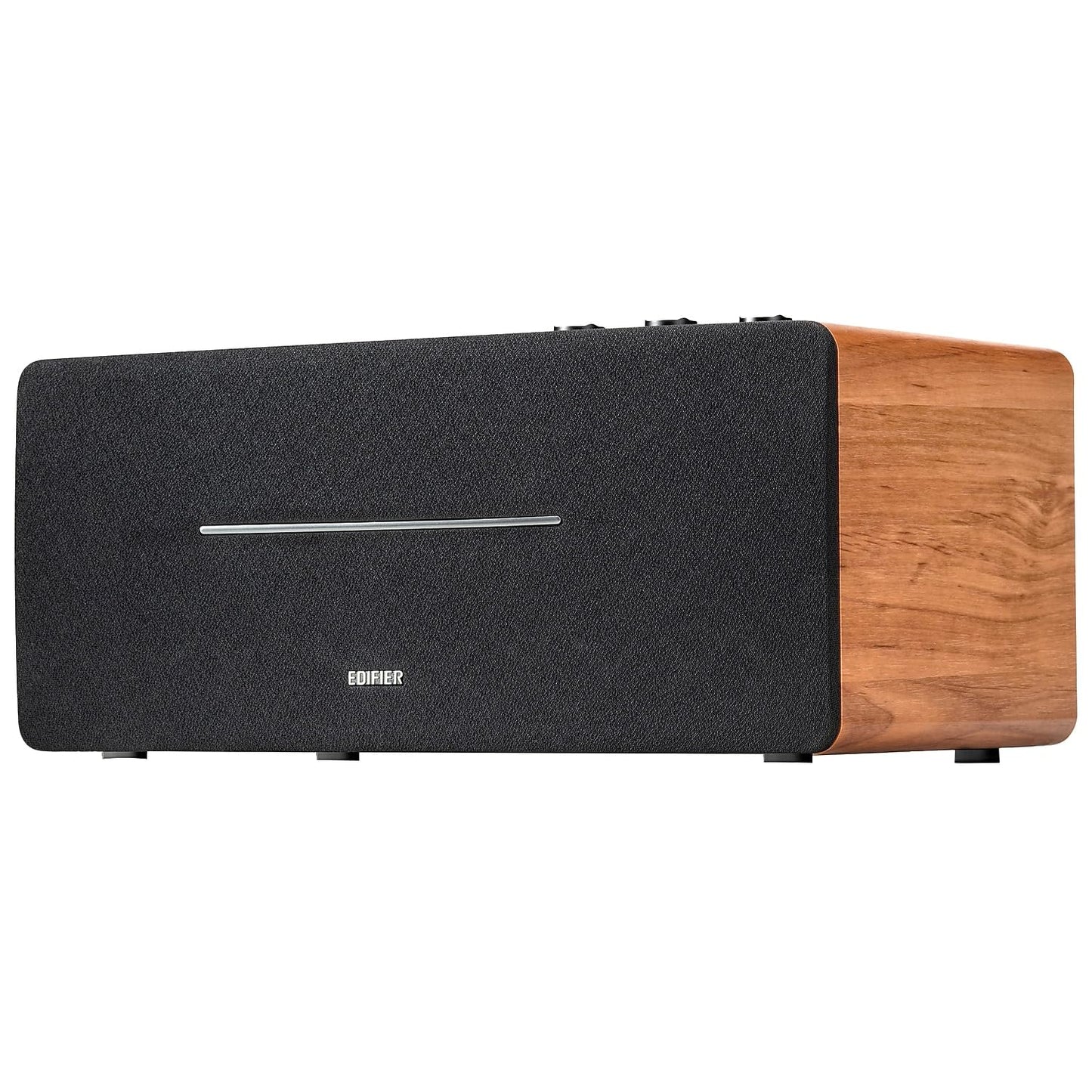 Edifier Altavoz de estantería D12 - Altavoz Bluetooth estéreo de Escritorio Integrado - Altavoz de computadora inalámbrico para Uso de Escritorio - 70 vatios RMS con Salida de línea de subwoofer