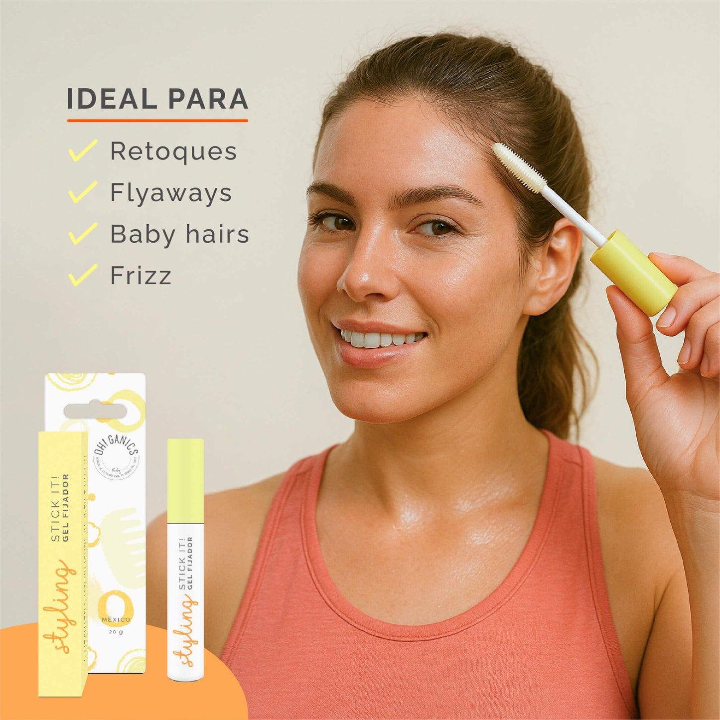 OH! GANICS Stick It Gel en Rímel para Baby Hairs 20 g