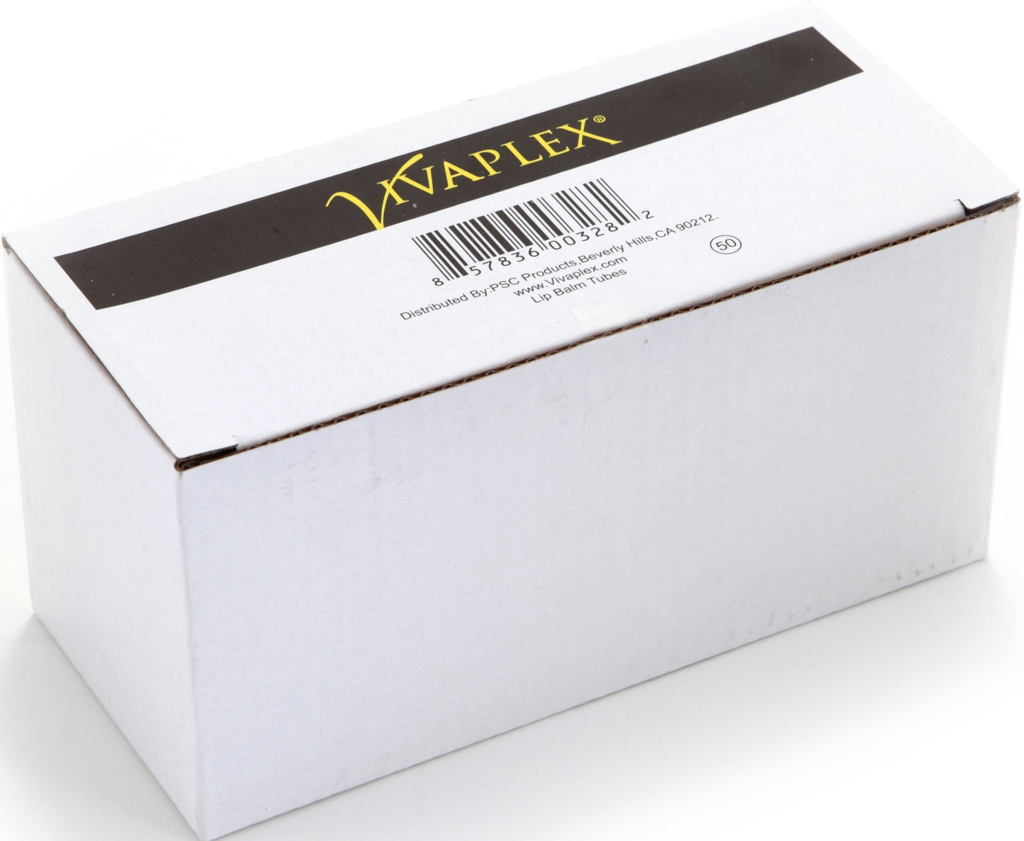 Tubos Transparentes Bálsamo Labial Pack de 50 con Tapas Blancas