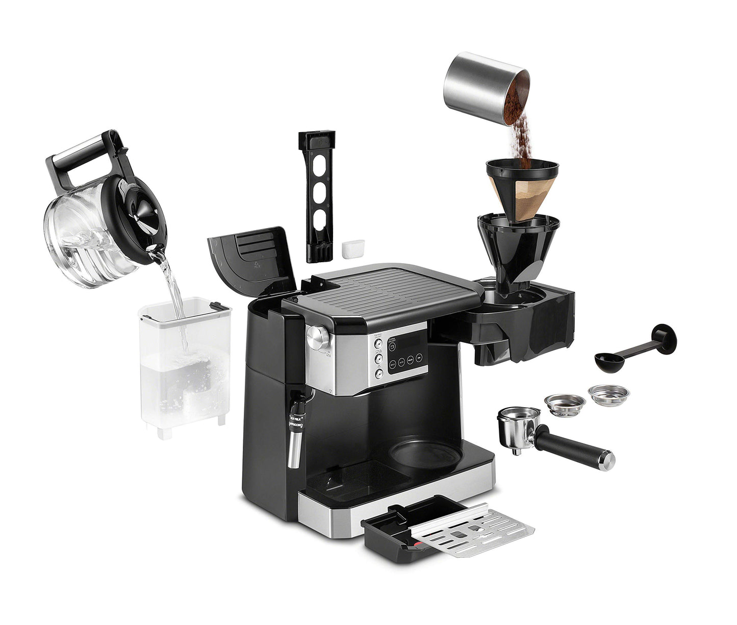 De'Longhi Cafetera 2 en 1 COM532M para Americanos y Espressos