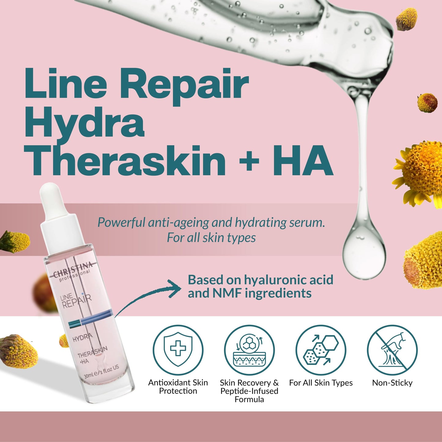 Christina Theraskin + Hyaluronic Acid Skin Repair Serum by Theraskin + Hyaluronic Acid Skin Repair Serum