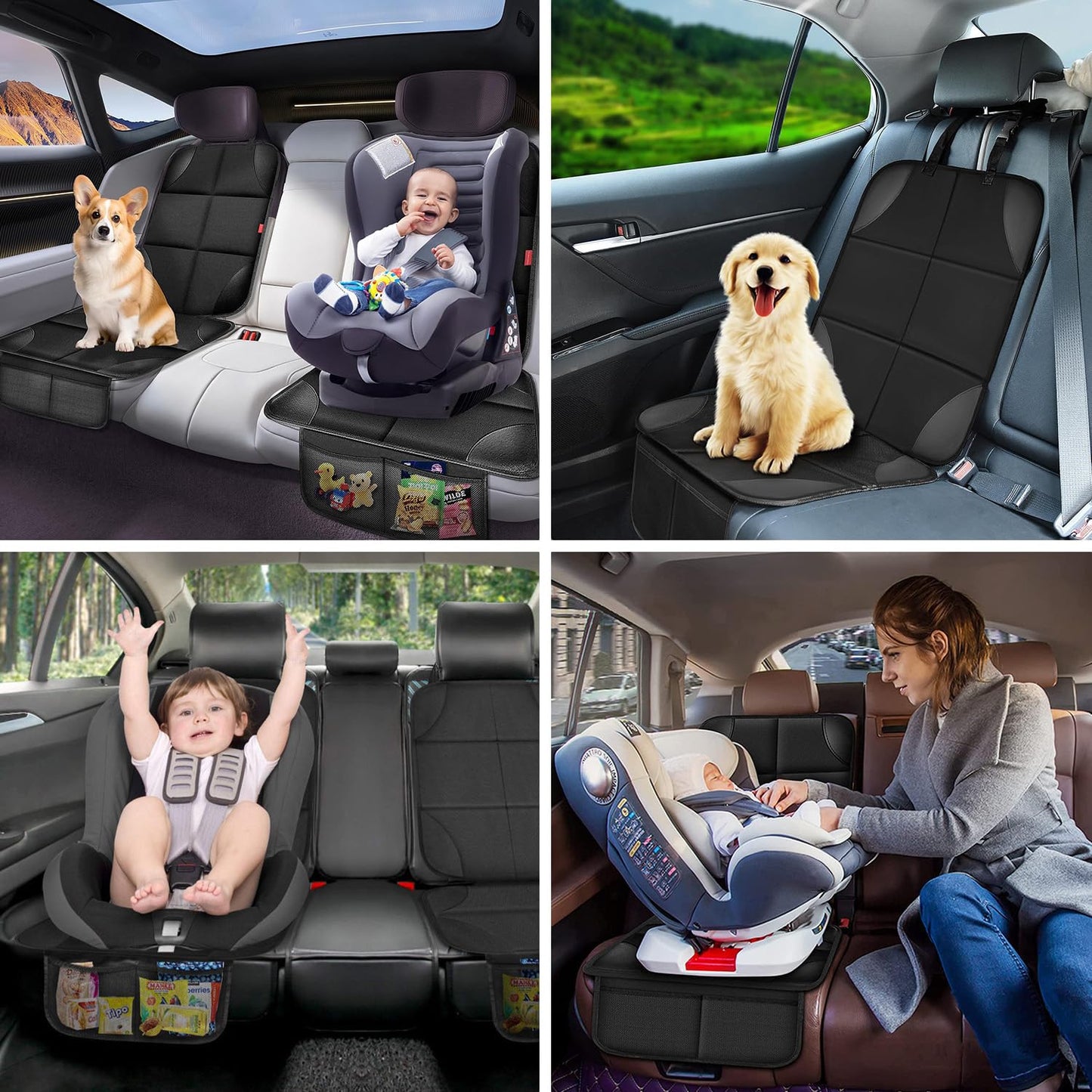 COSTRN Cubre Asientos para Auto Juego de 2 Piezas Oxford