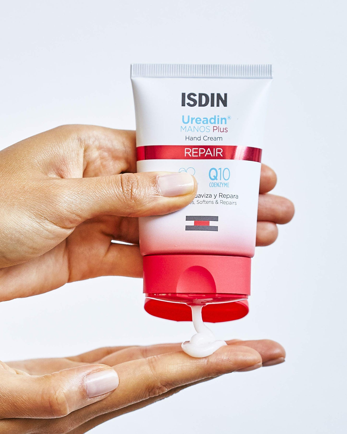 Isdin Crema de manos hidratante Ureadin Manos Plus 50 ml + Fotoprotector Gel Cream SPF 50+, Protector Solar Corporal refrescante e hidratante, Ideal para toda la familia, 250 ml