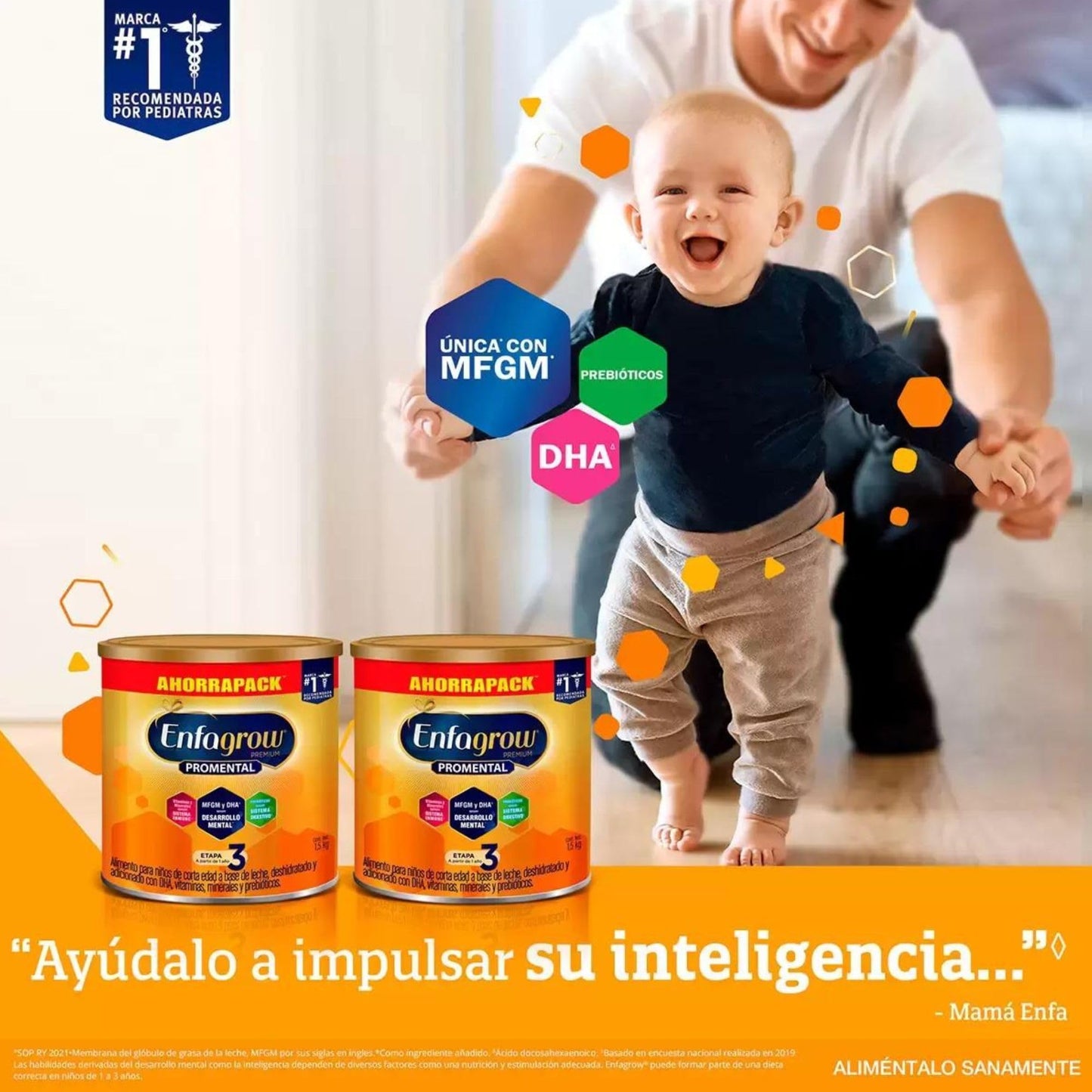 Fórmula Infantil Etapa 3 Pro Select Enfagrow 2 de 1.5 kg