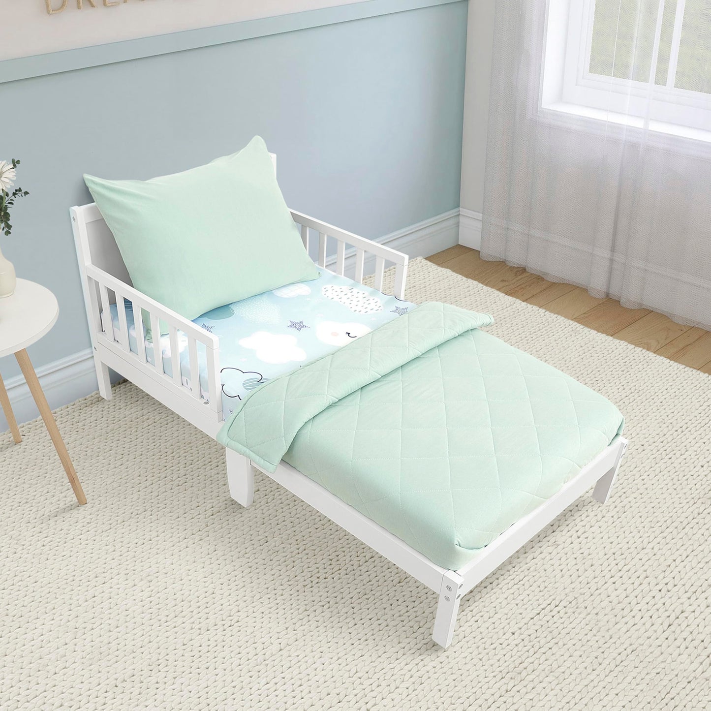 Evolur Dreamer - Juego de Ropa de Cama de 3 Piezas, súper Suave y Transpirable, Lavable a máquina, Incluye sábana Bajera, edredón y Funda de Almohada