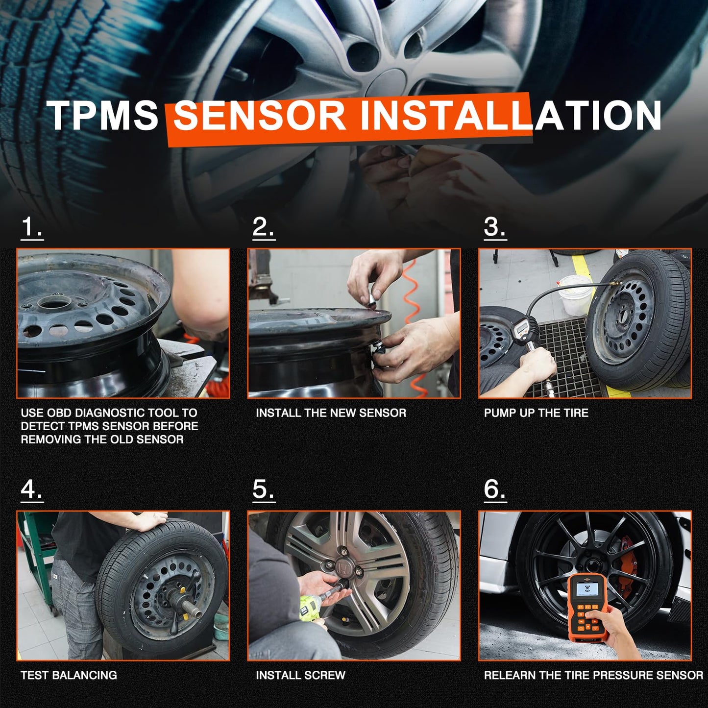 Sensor TPMS para Monitoreo de Presión de Neumáticos para Toyota y Lexus 315MHz 4 Piezas