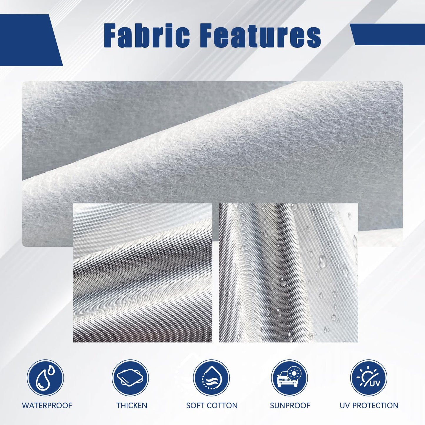 Kayme - Funda de coche SUV de 6 capas, personalizada para BMW X1 (2009-2023), impermeable a todo tipo de clima para automóviles, cubierta completa para exteriores, lluvia, sol, protección UV. Plateada