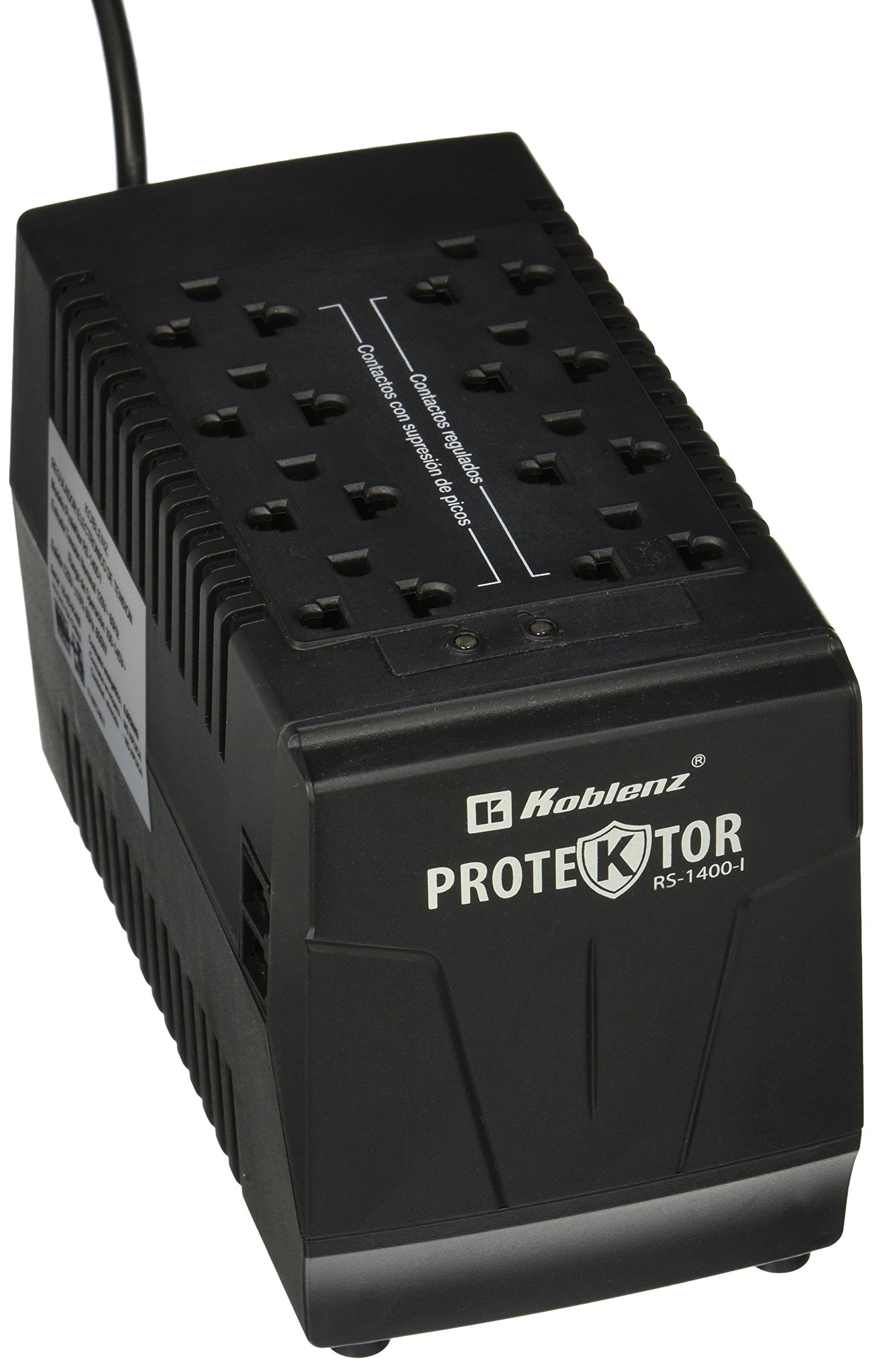 Regulador Koblenz Negro 1400 VA 600 W para Hogar y Oficina
