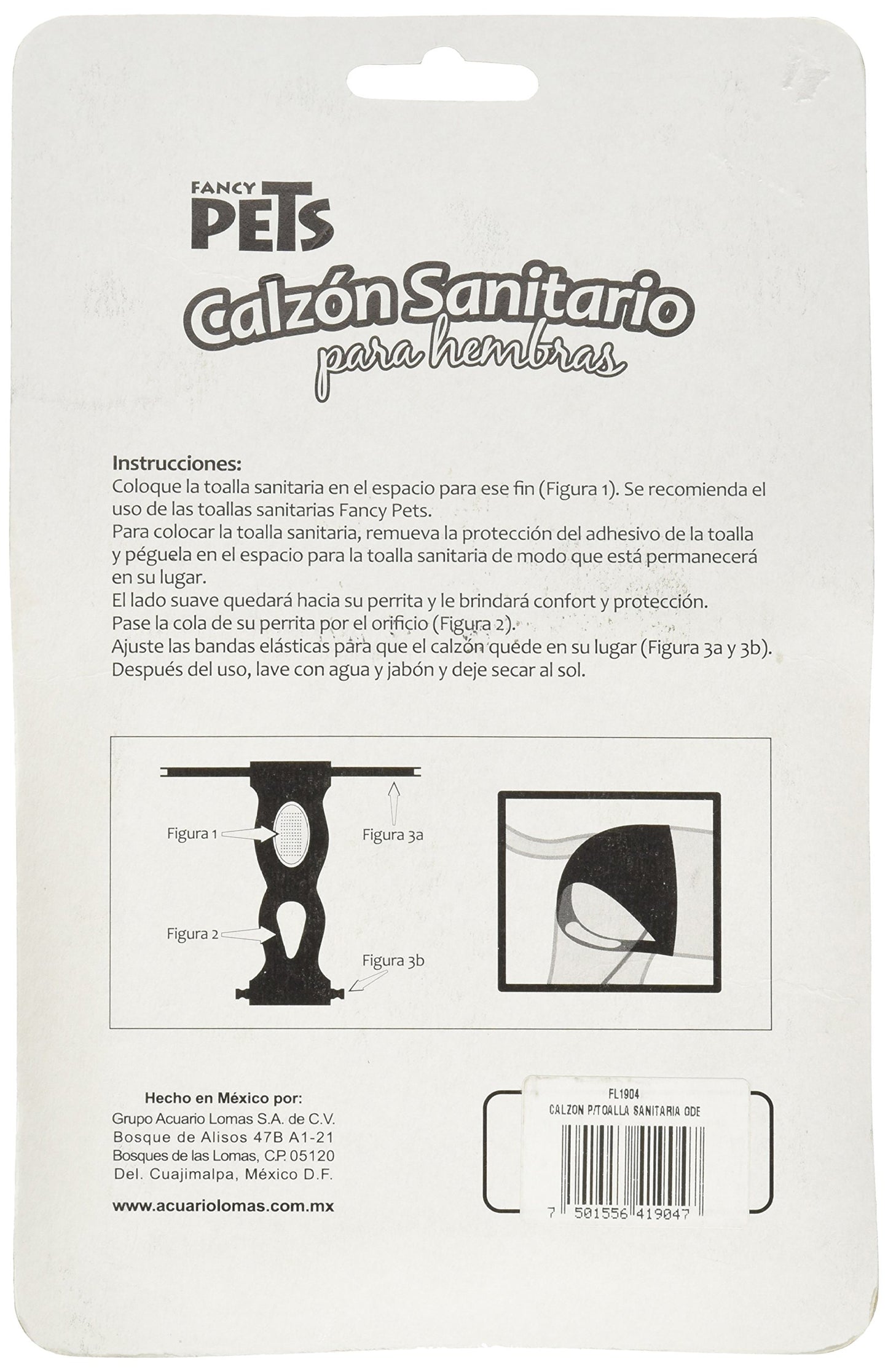 Fancy Pets Calzón Sanitario Tamaño Grande para Perro Varios Colores