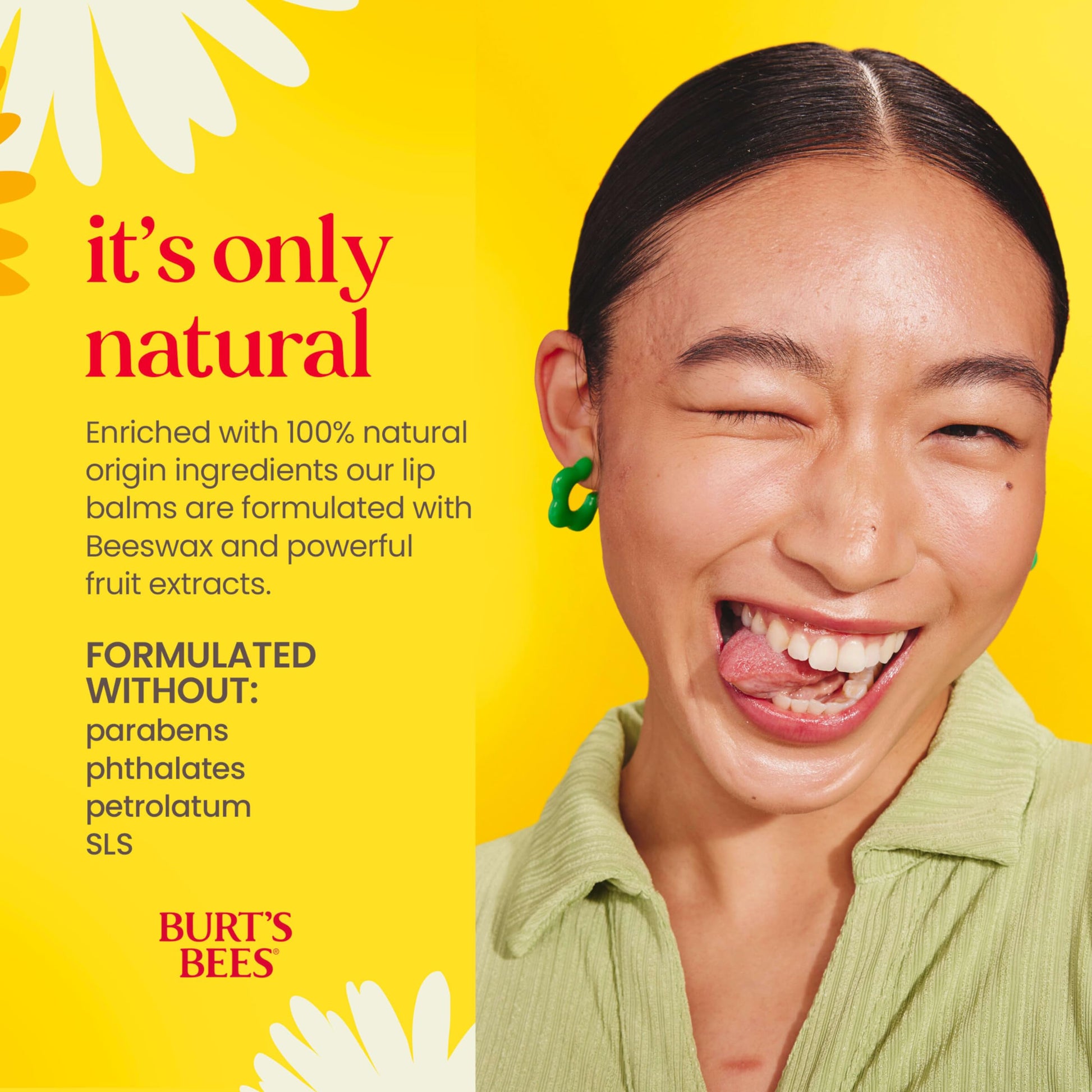 Burt's Bees Bálsamo Labial Sabor a Frutas - Superfruit Lipbalm - Pack x4