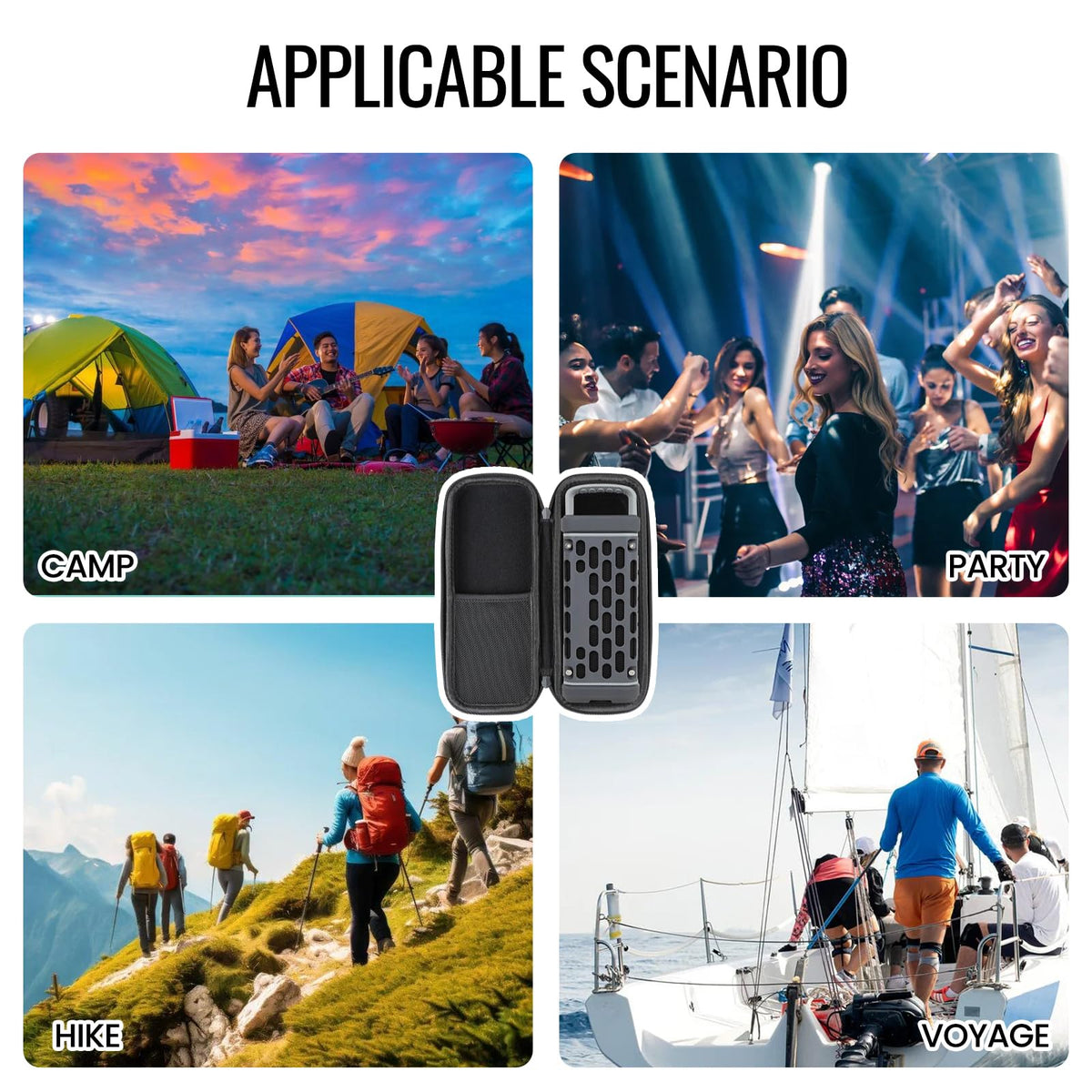 Altavoz Portátil Bluetooth Xzionh Naranja Negre Resistente a Golpes y al Agua para Exteriores