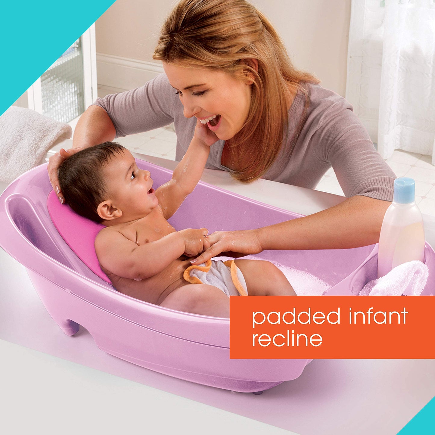 Bañera Summer Infant Rosa Splish 'N Splash para Bebés