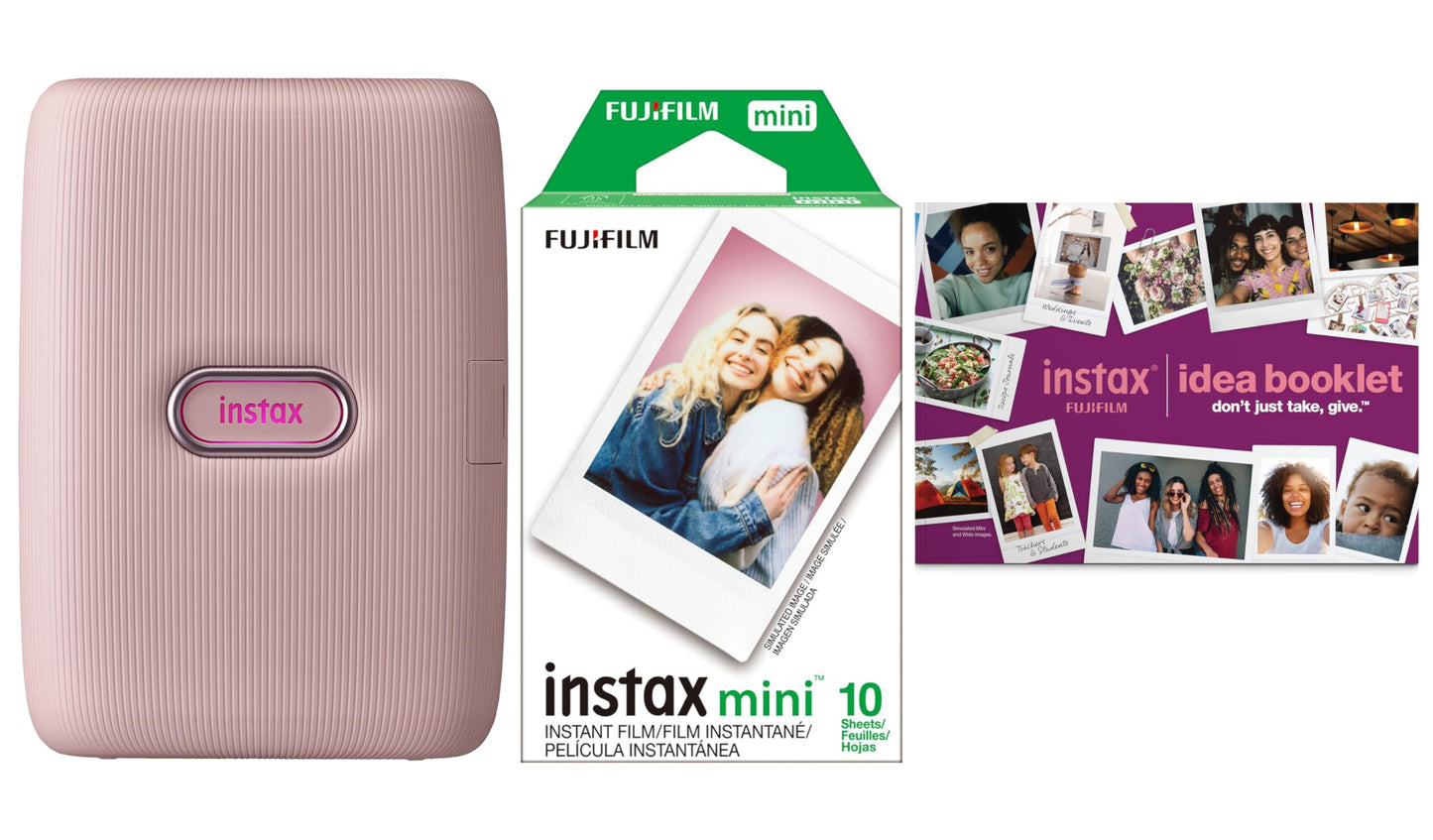 Fujifilm Instax Mini Link - Paquete de Impresora Rosa