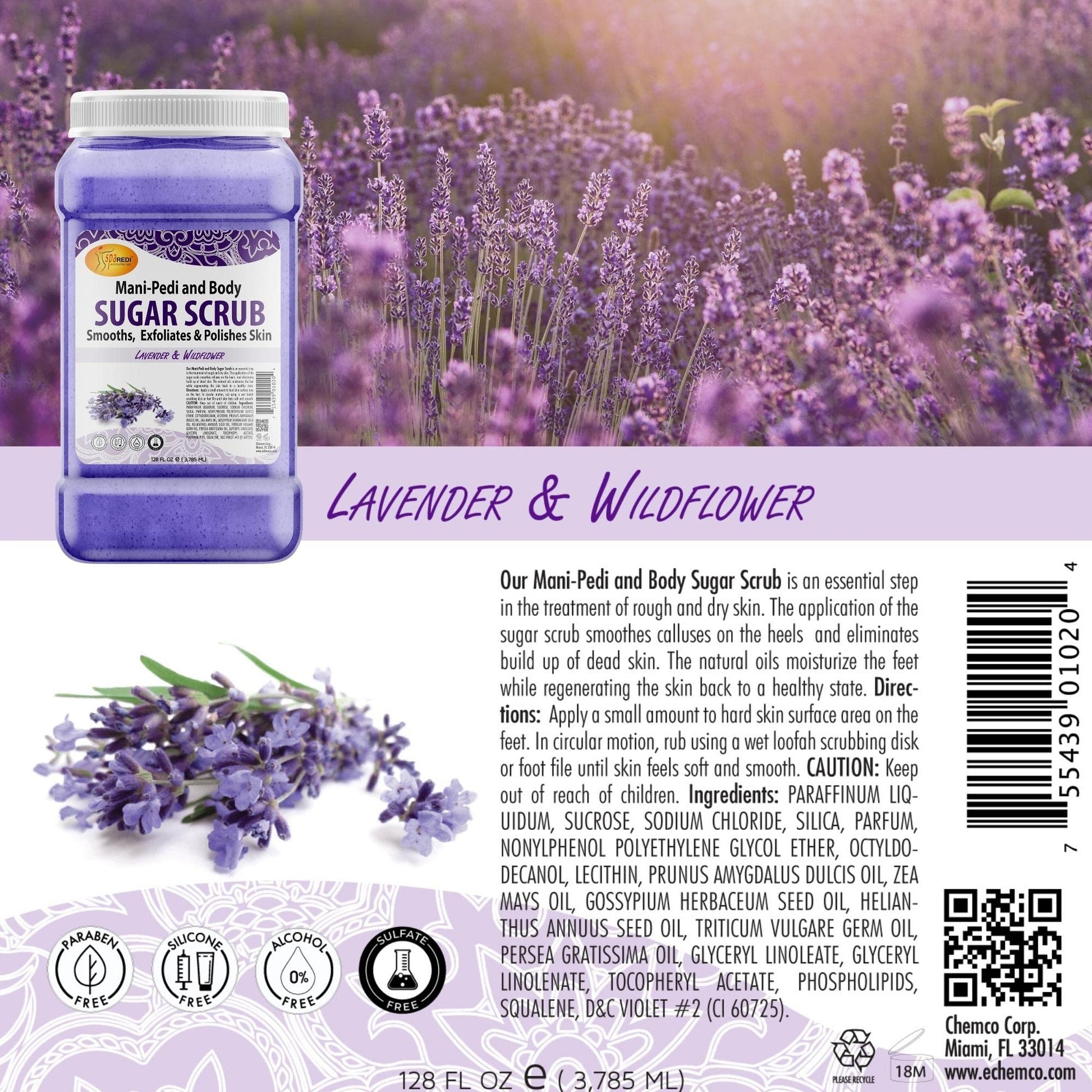 Exfoliante SPA REDI Rojo con Aceites Naturales y Vitamina E para Piel Suave y Brillante