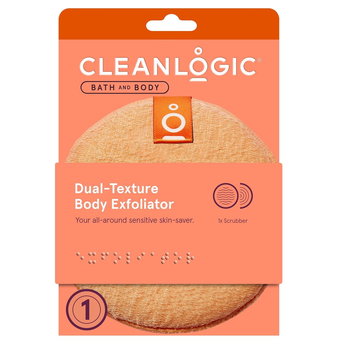 Clean Logic Exfoliating Deal Round Texture Body Scrubber (Pack of 12)