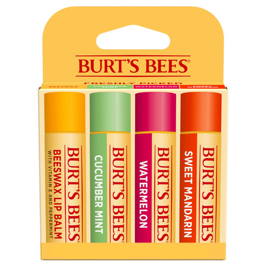Kit de Bálsamo Labial Burt's Bees Freshly Picked 4 Unidades