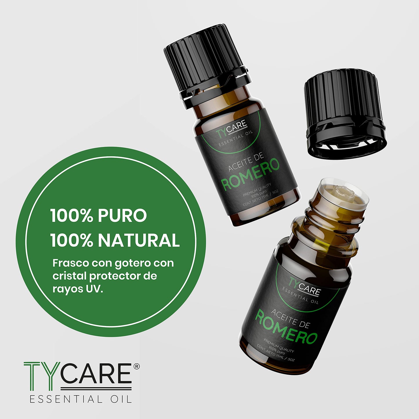 Aceite Esencial Premium Quality de Romero 100% Puro 15 ml