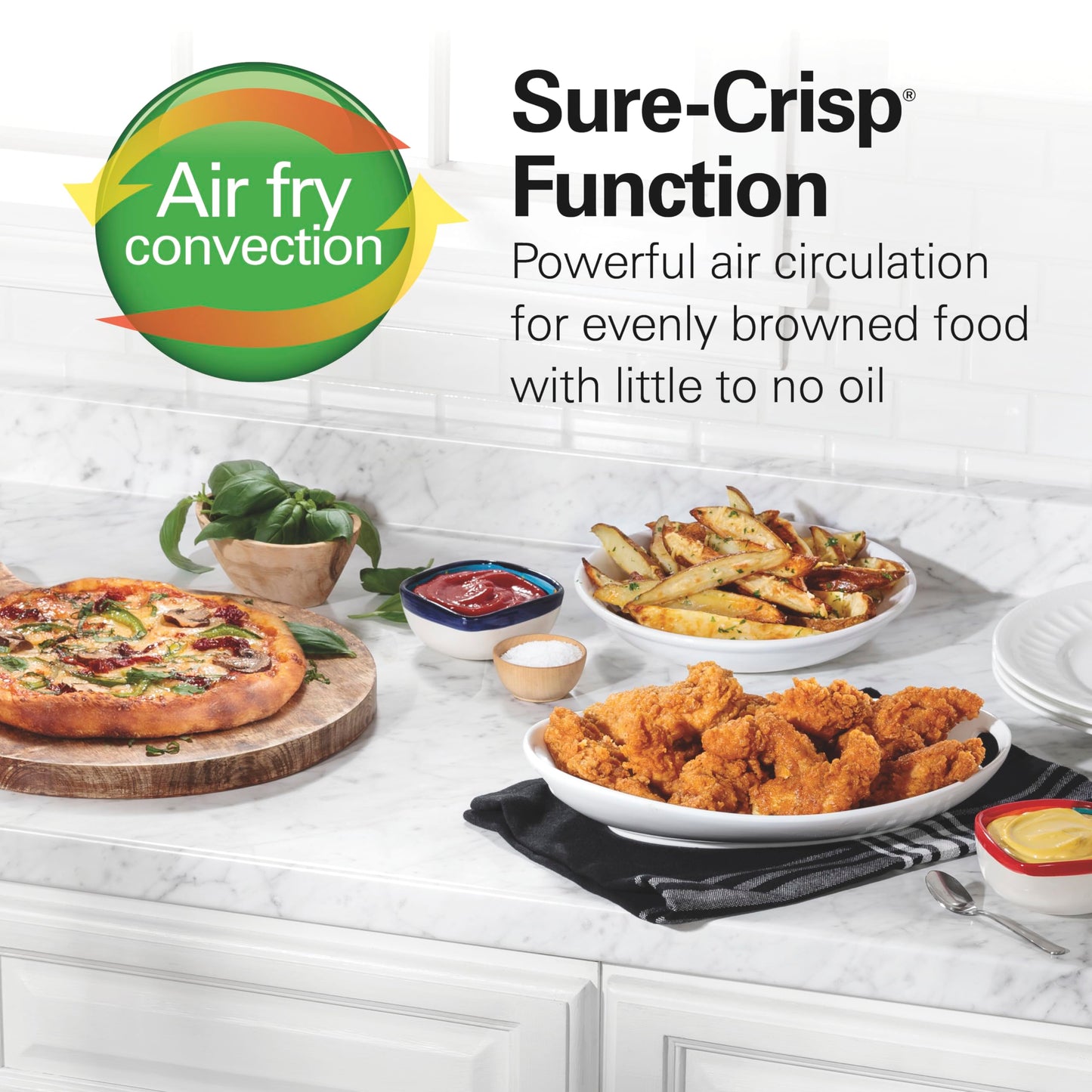 Hamilton Beach Horno tostador Sure-Crisp con freidor con aire
