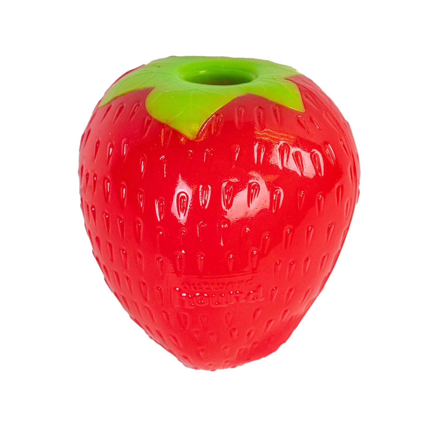 Planet Dog Orbee Tuff Strawberry, Durable Dog Chew-Play Toy with Treat Spot, 100% Guaranteed, Made in The USA, 3-Inch, Red