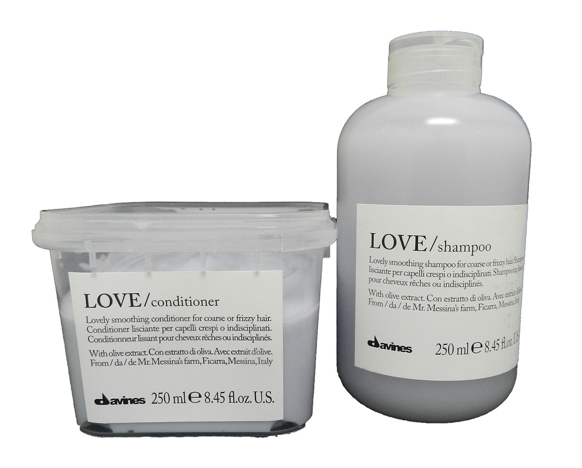 Davines Love Smoothing Shampoo and Conditioner Set (8.45 Oz Each)
