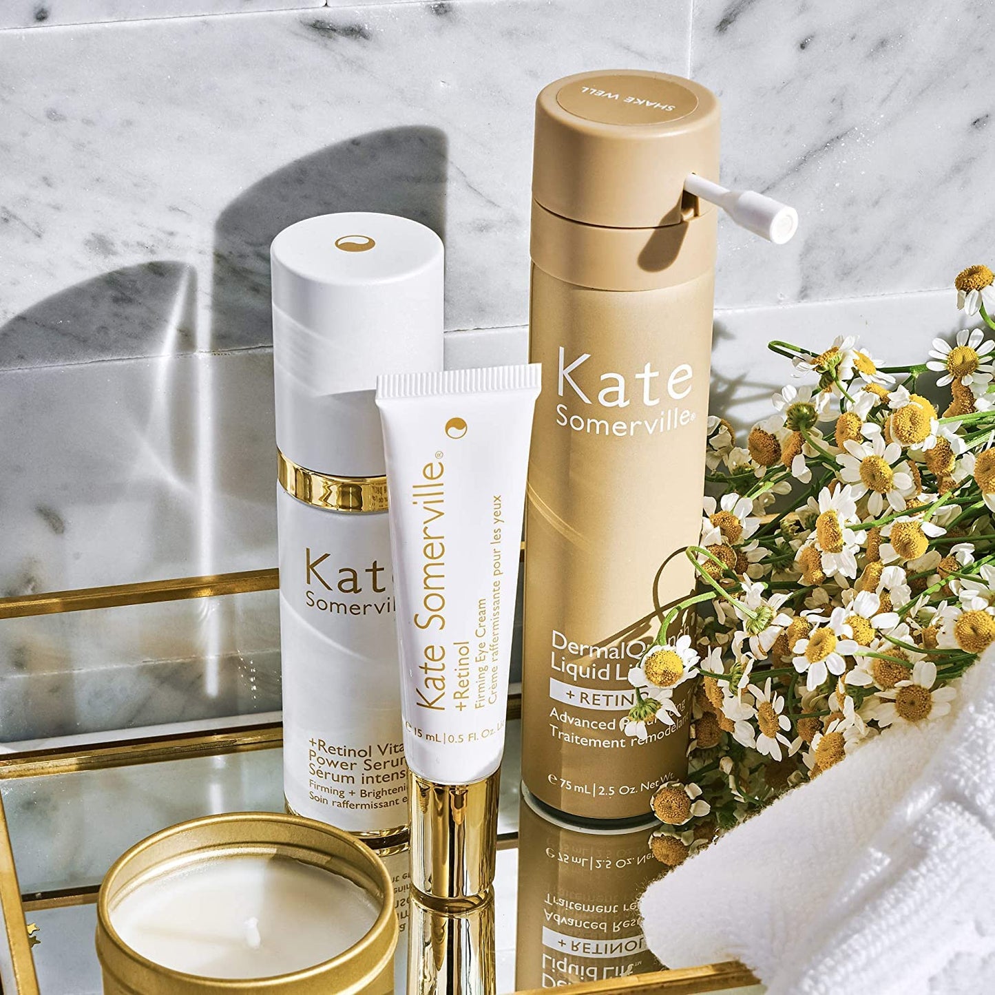 Kate Somerville Retinol Vita C Power Serum - Tratamiento reafirmante de la piel antienvejecimiento clínicamente probado para iluminar y suavizar líneas y arrugas, 1 fl oz